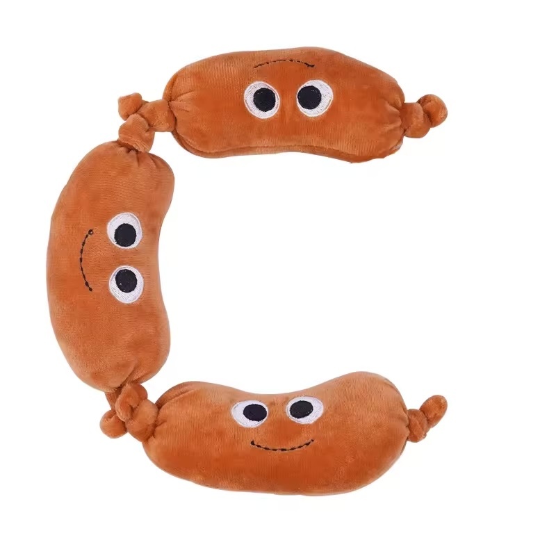 New - Fast Food Design Plush Dog Chew Toys
