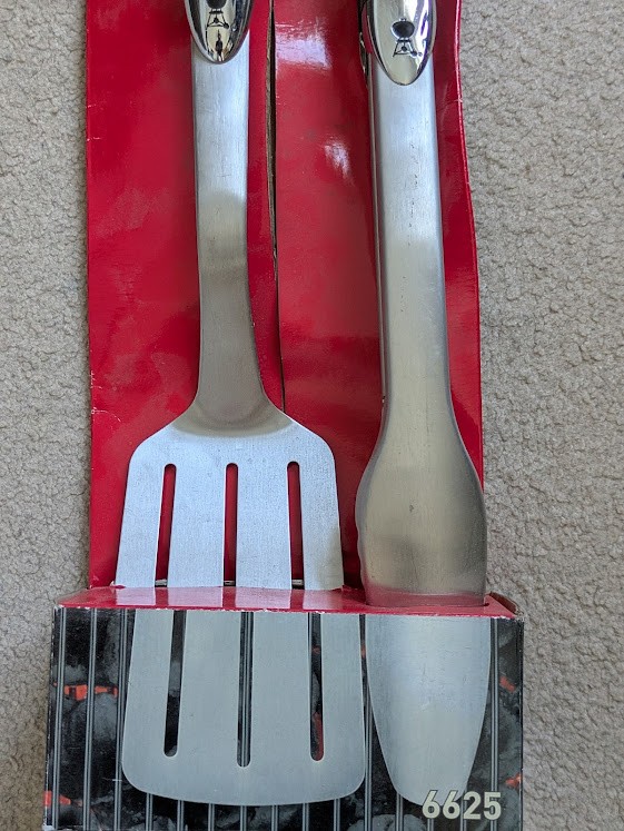Weber Precision Grill Tongs & Spatula Set, for BBQing, Stainless - photo 2