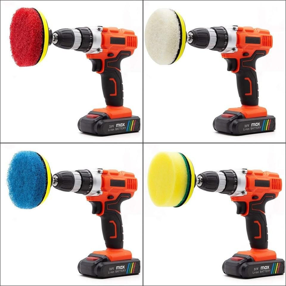 Drill Brush and Scrub Pads, 15 Pieces Cleaning Kit - photo 5
