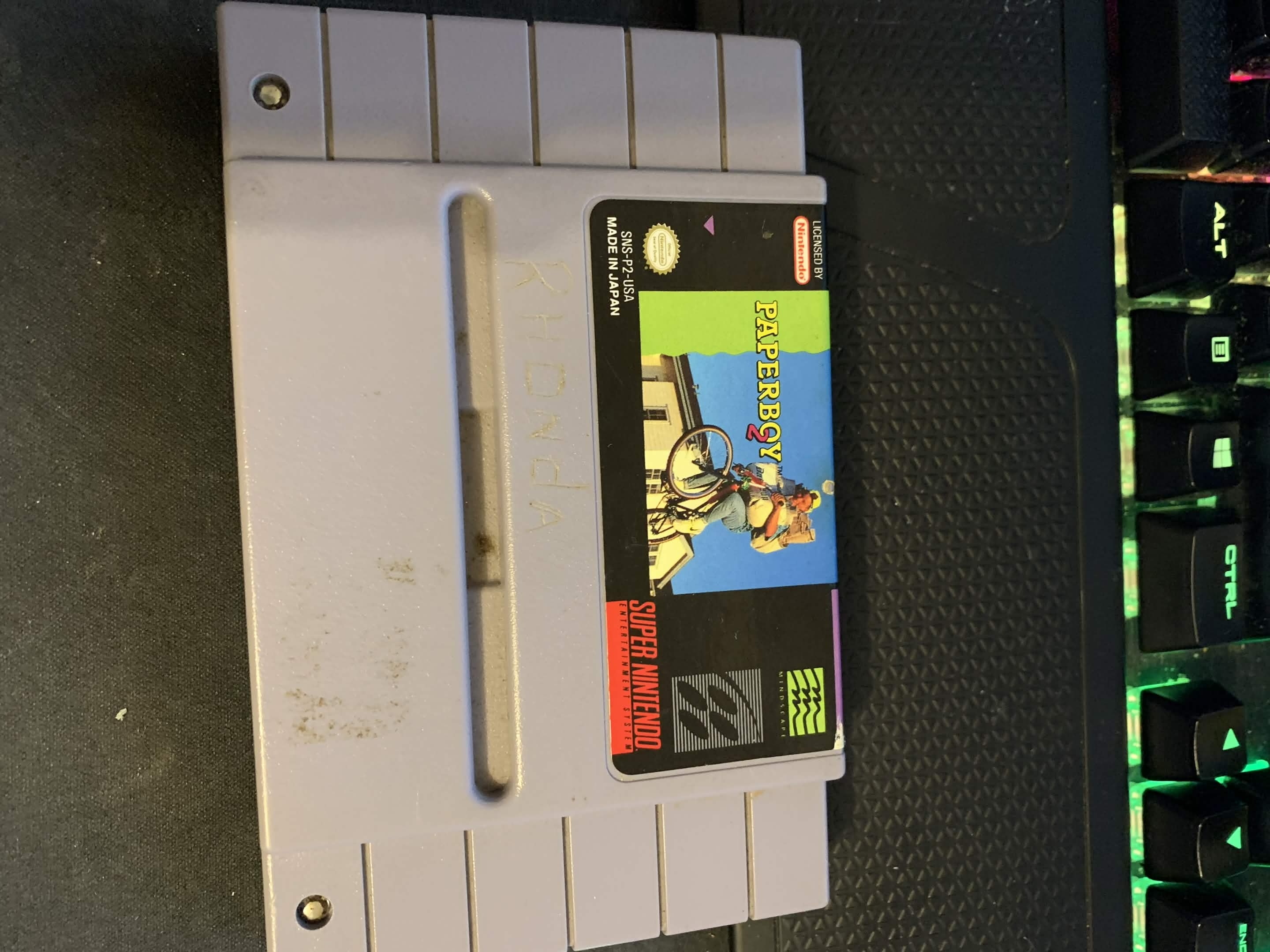 Paperboy 2 - Super Nintendo Game Cartridge