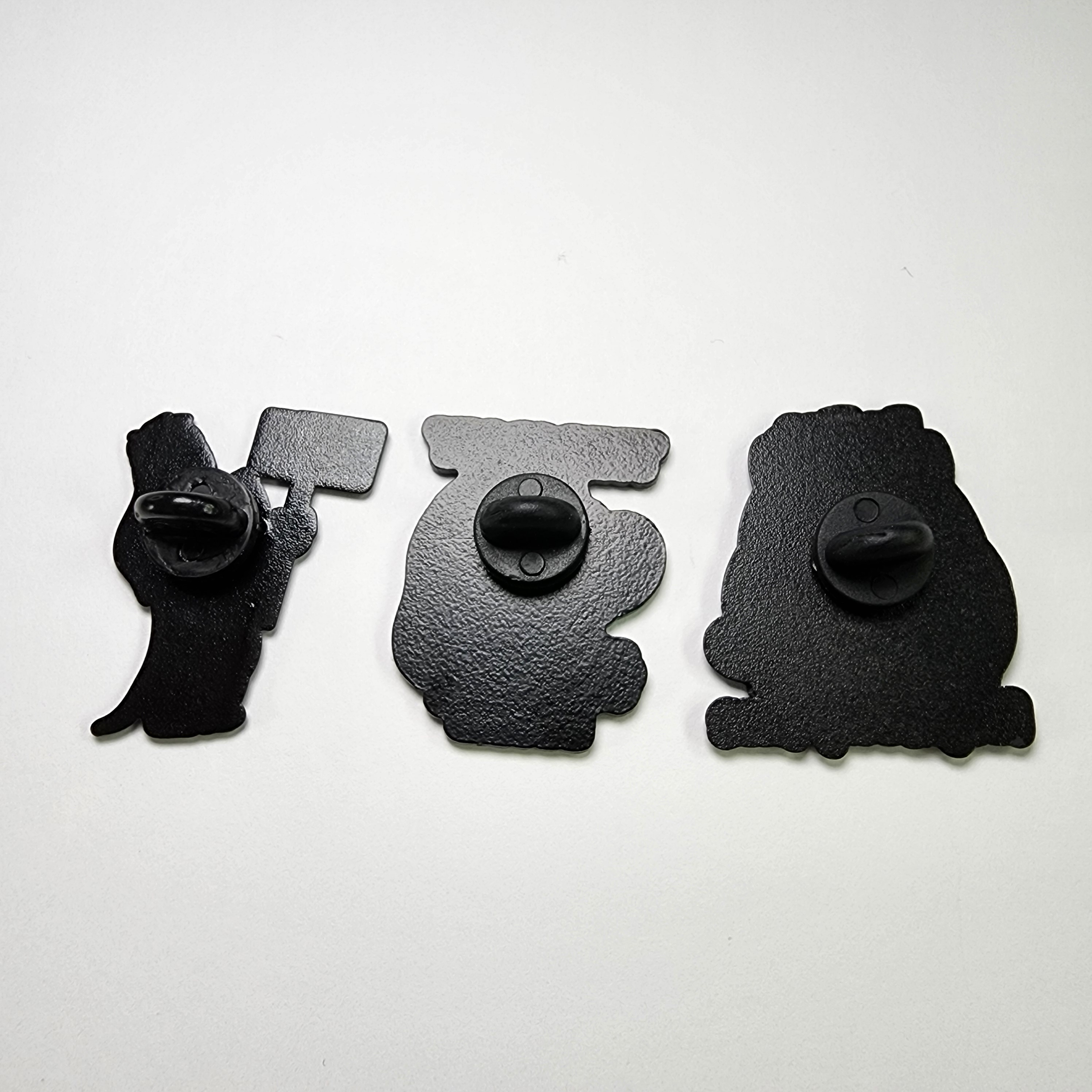 Happy Faces Set of 3 Brooch Enamel Lapel Pins - photo 3