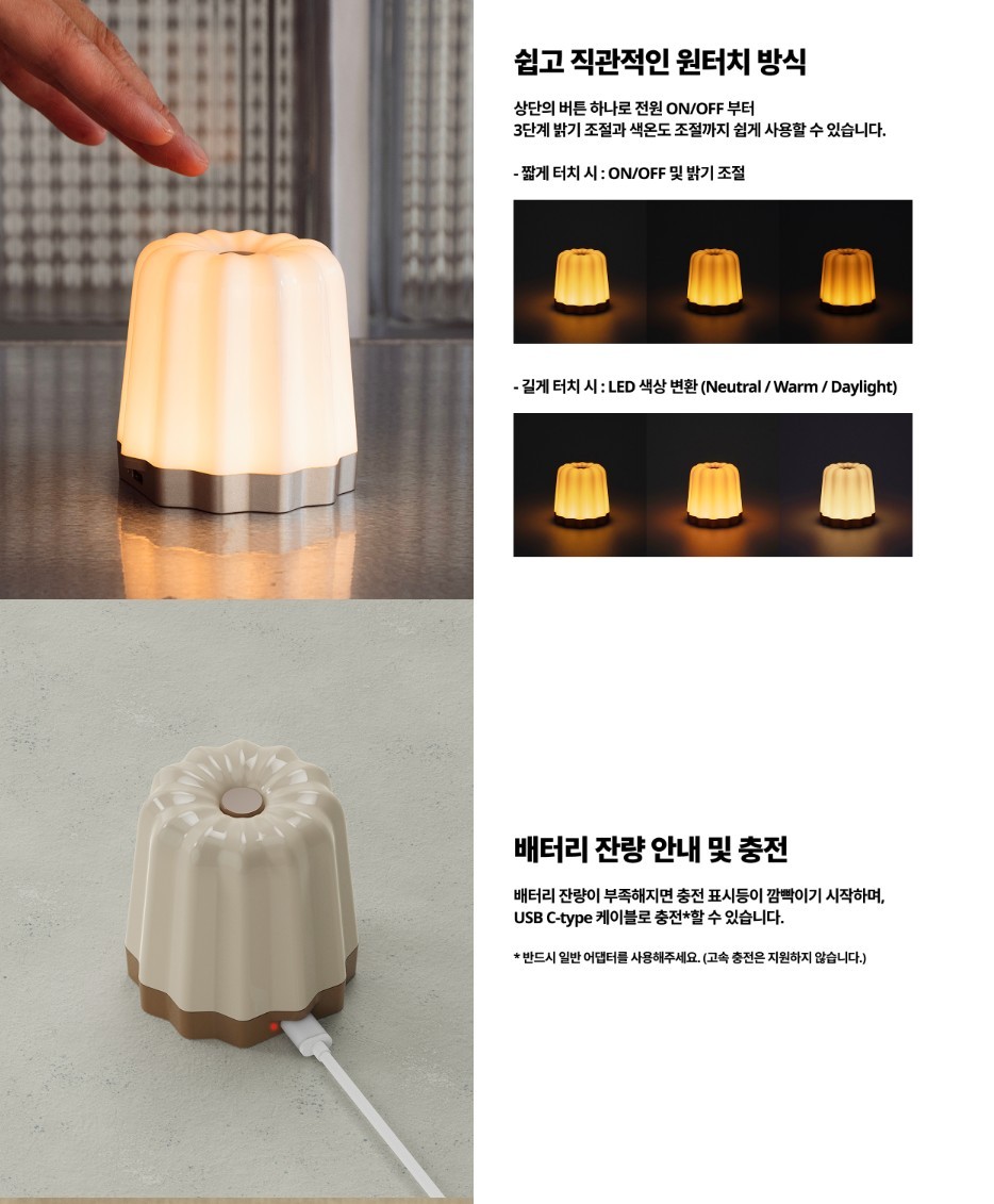 ✨ Canelé Glow Mood Light (Korean Import) – New in Box ✨ - photo 3