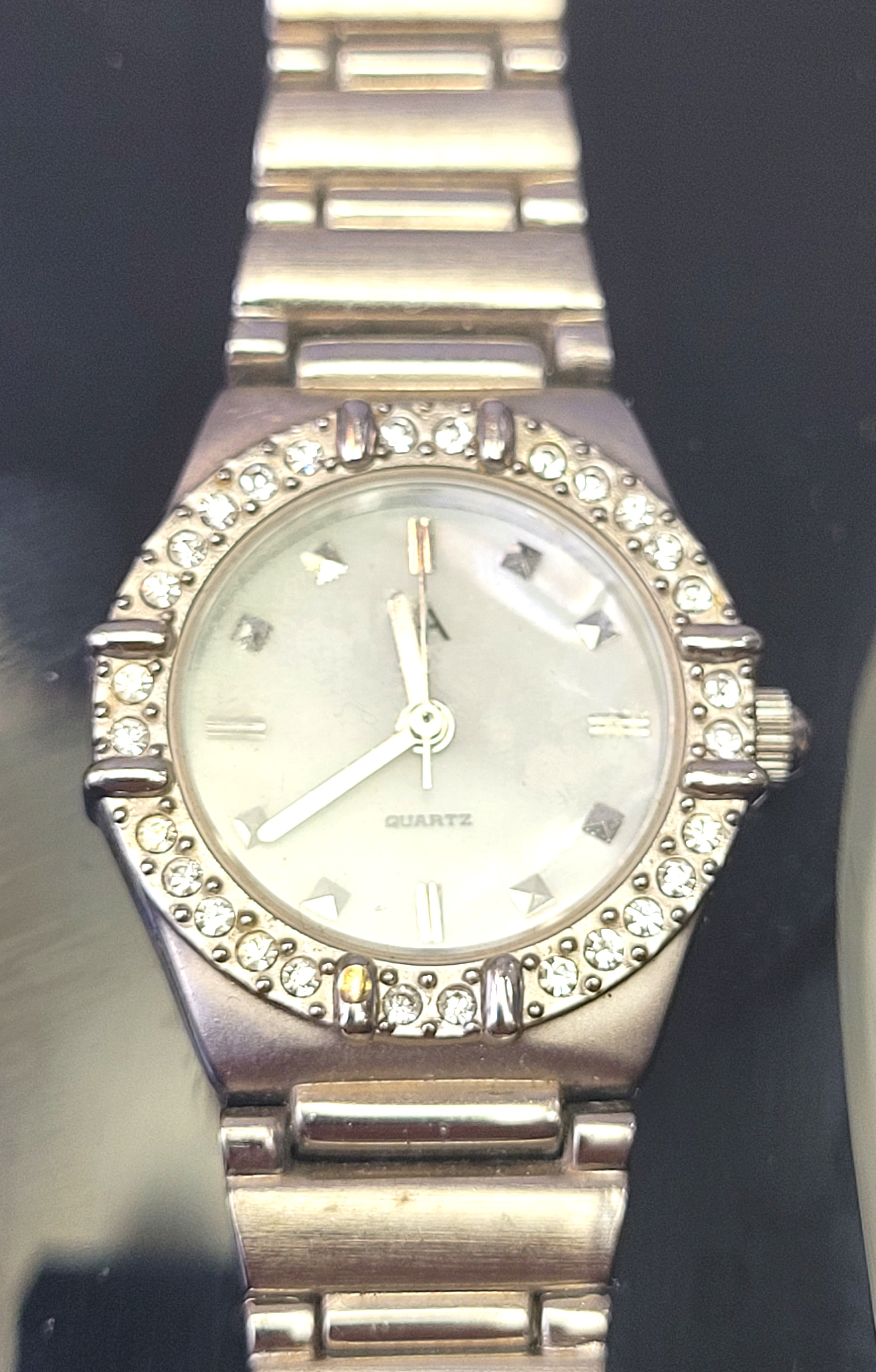 Advance Ladies Watch Circa 1995 Crystal Bezel 8" Total Length - photo 3