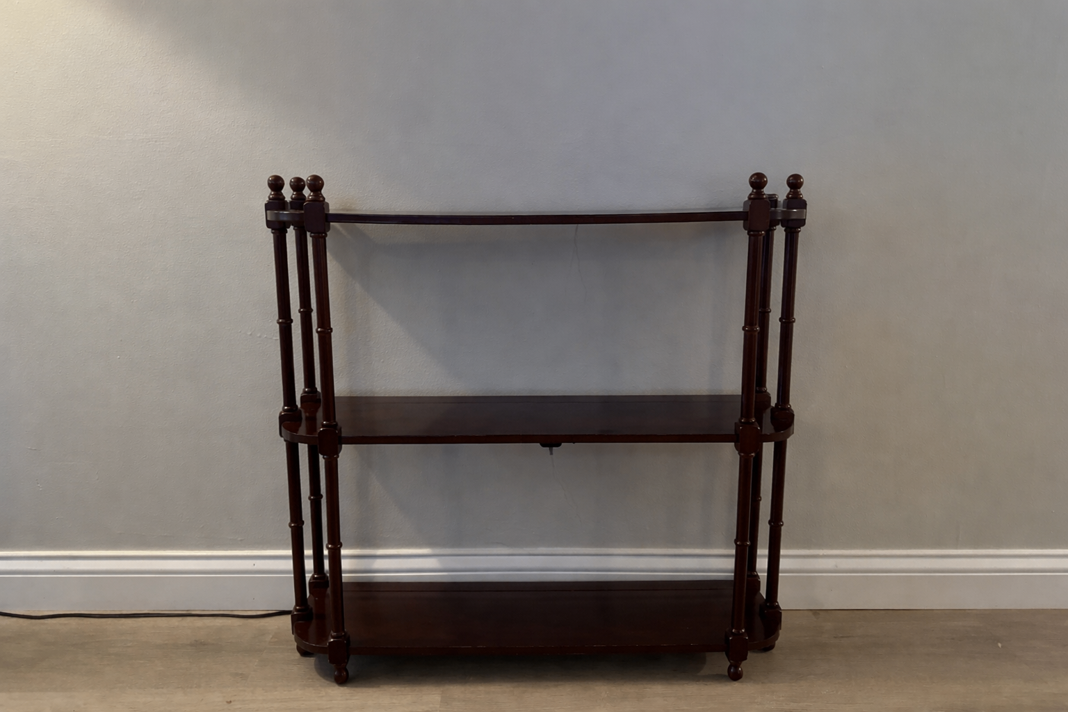 Dark Wood 3-Tier Shelf