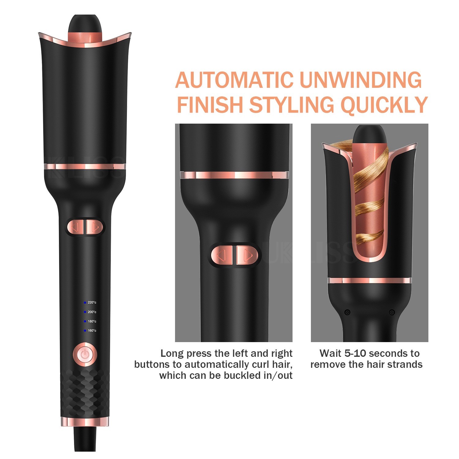 Automatic rotating curling iron - photo 2