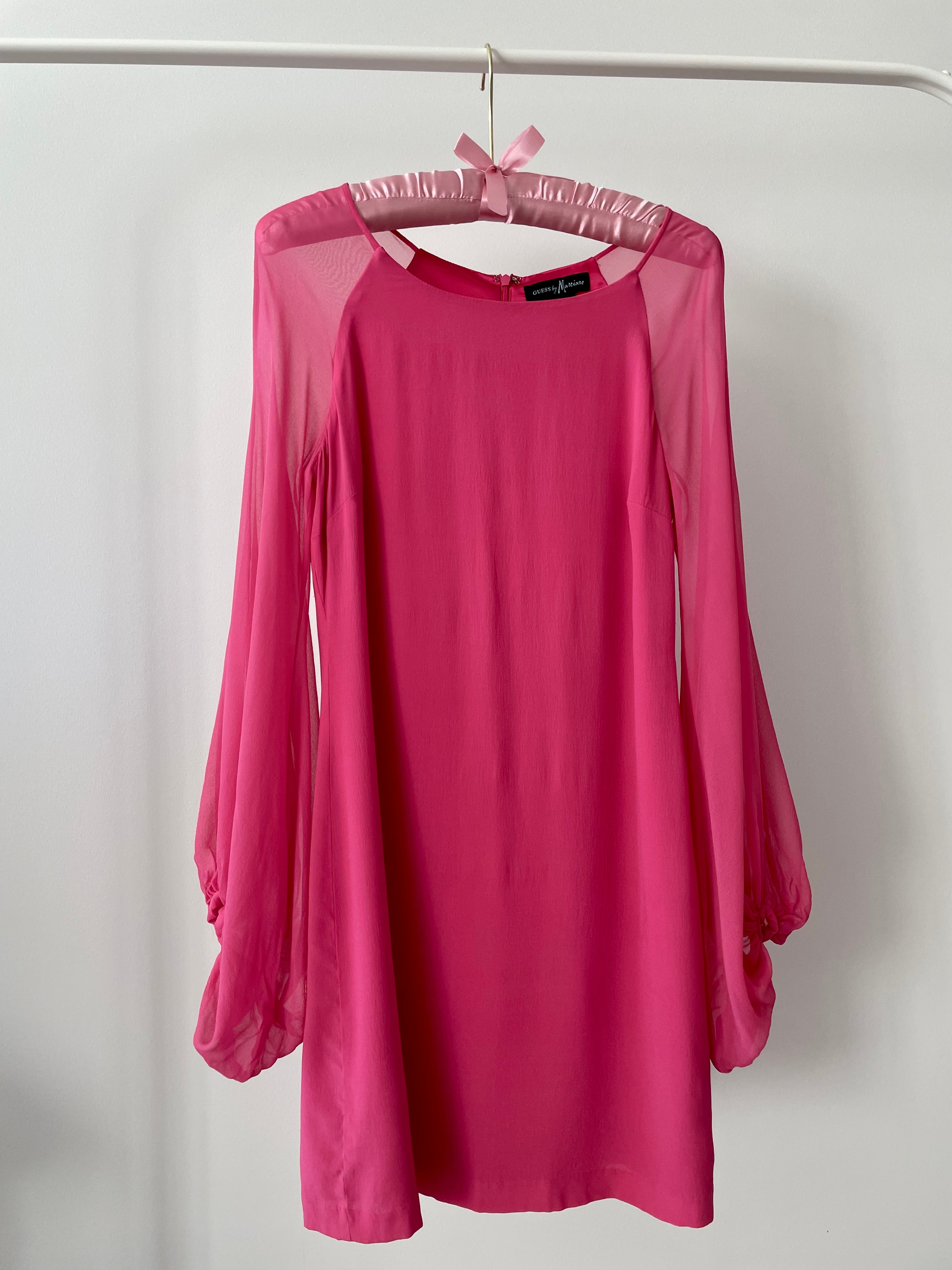 GUESS by Marciano Pink Silk Dress – Size Small