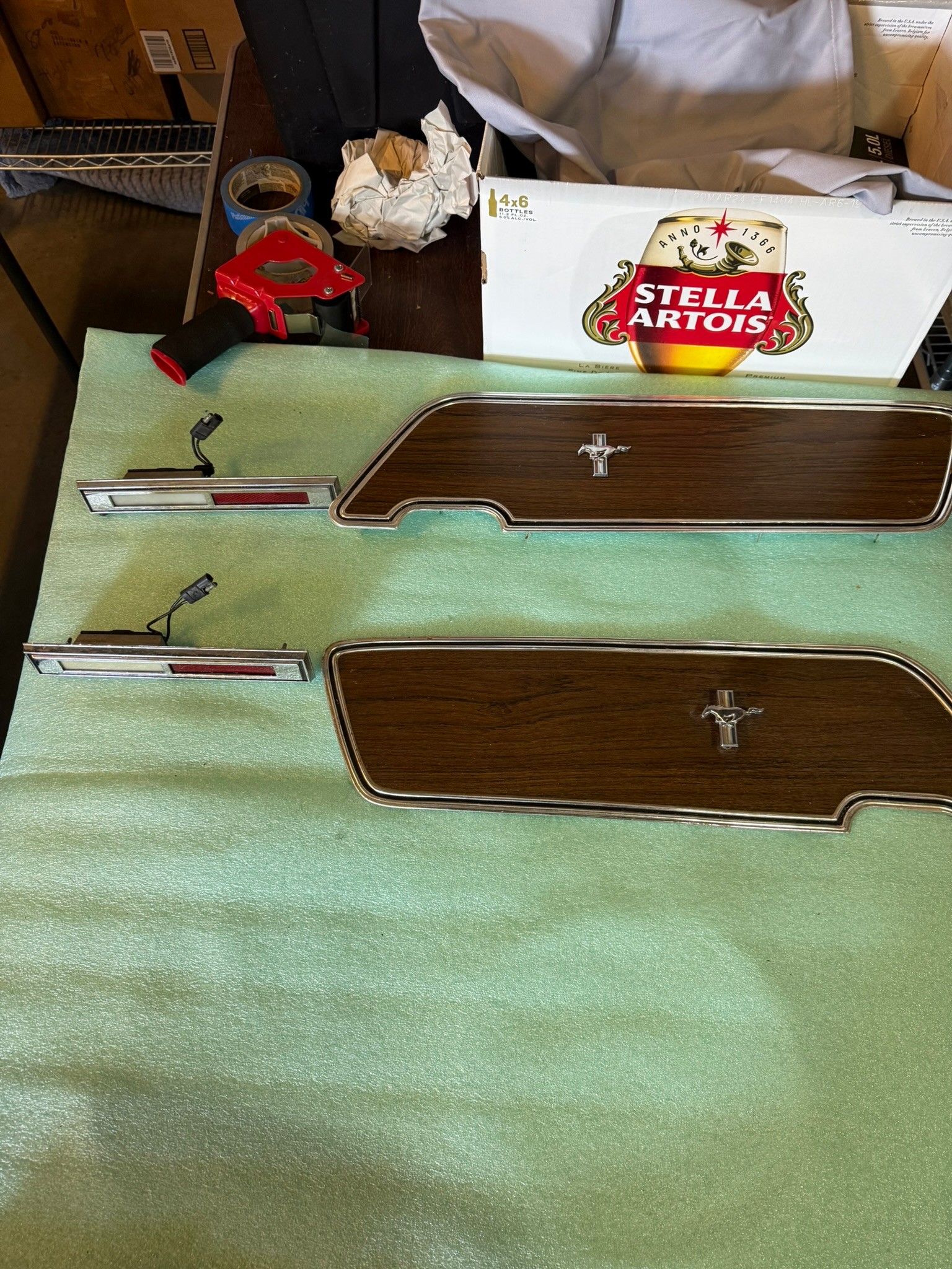 1969 Ford Mustang Mach 1 Vintage Interior Door Parts - Set