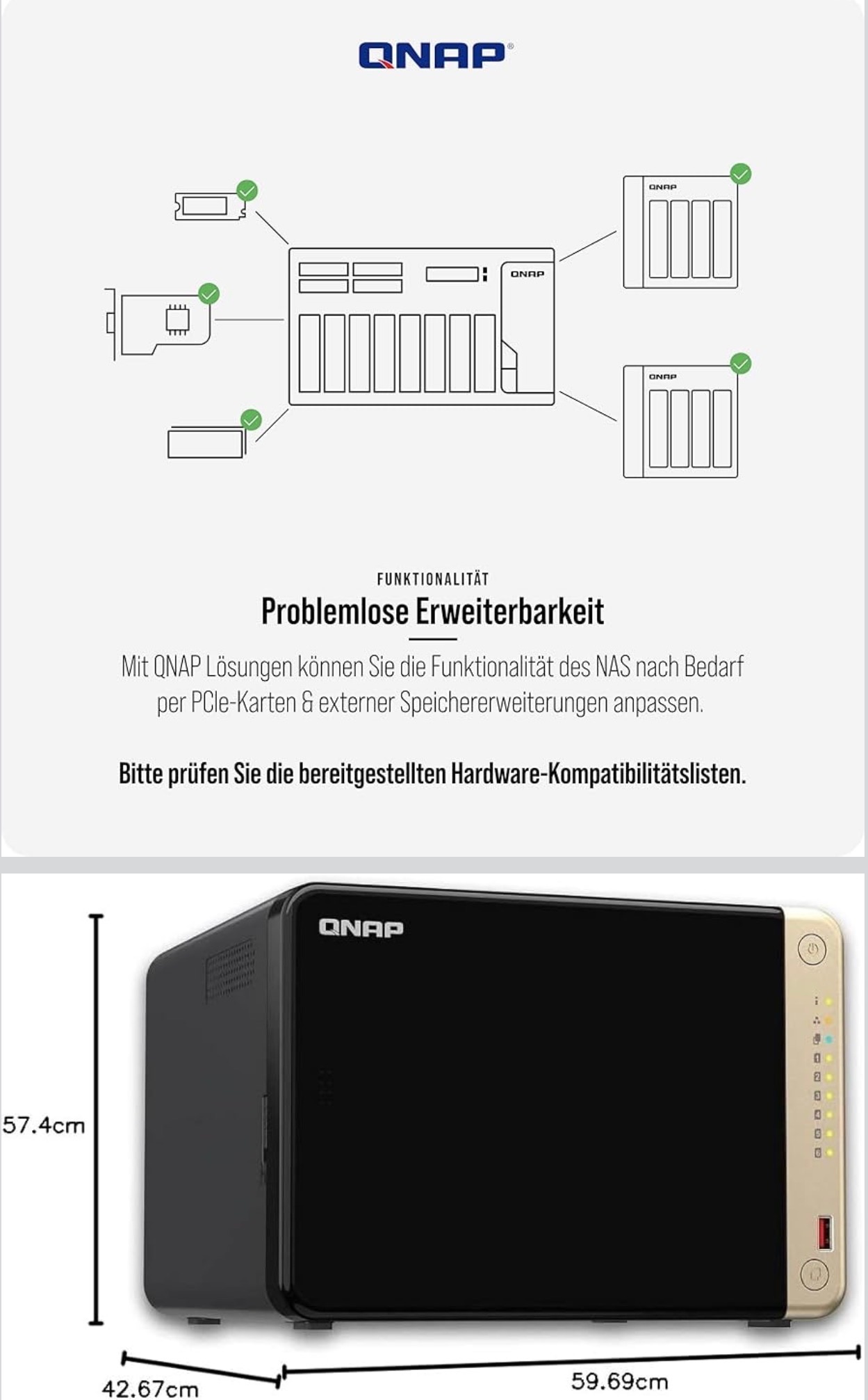 QNAP TS-664 6 Bay 8GB 2.9GHz - photo 4