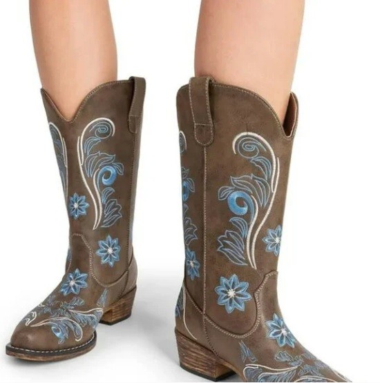 New Dream Pairs Women’s Cowboy Boots | Mid‑Calf Western - photo 4