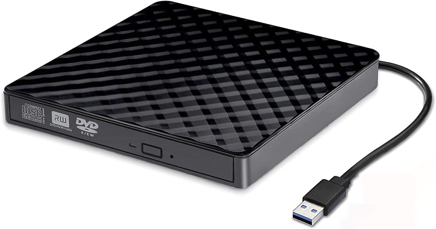 External CD/DVD Drive for Laptop, USB 3.0 CD Burner Portable DVD