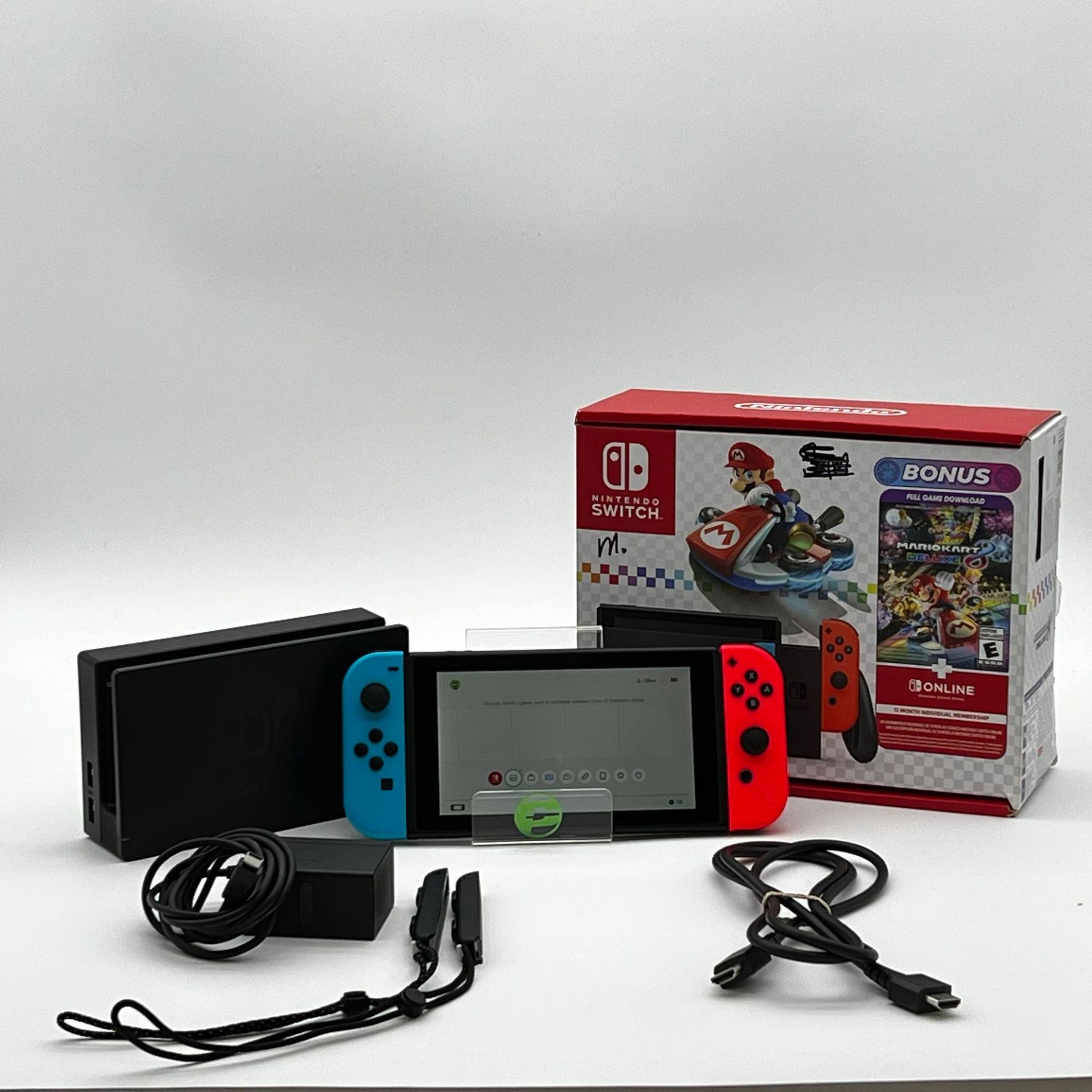 Nintendo Switch v2 Video Game Console HAC-001 (-01) Red/Blue