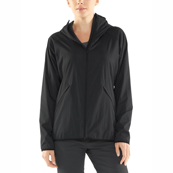 ICEBREAKER BLACK JACKET Woman Coriolis II  L Like New Paid $370