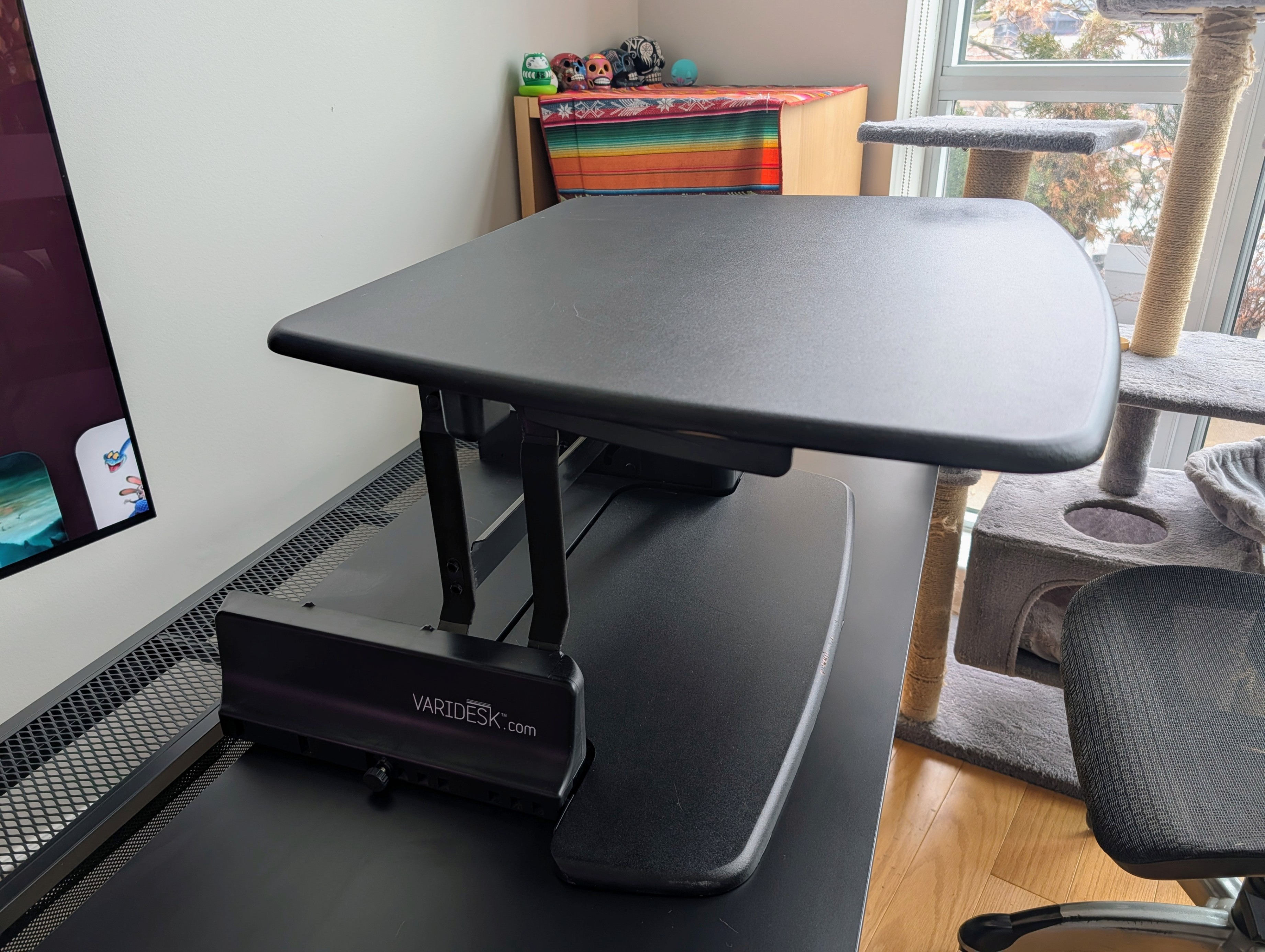 Varidesk standing desk converter monitor / keyboard platform