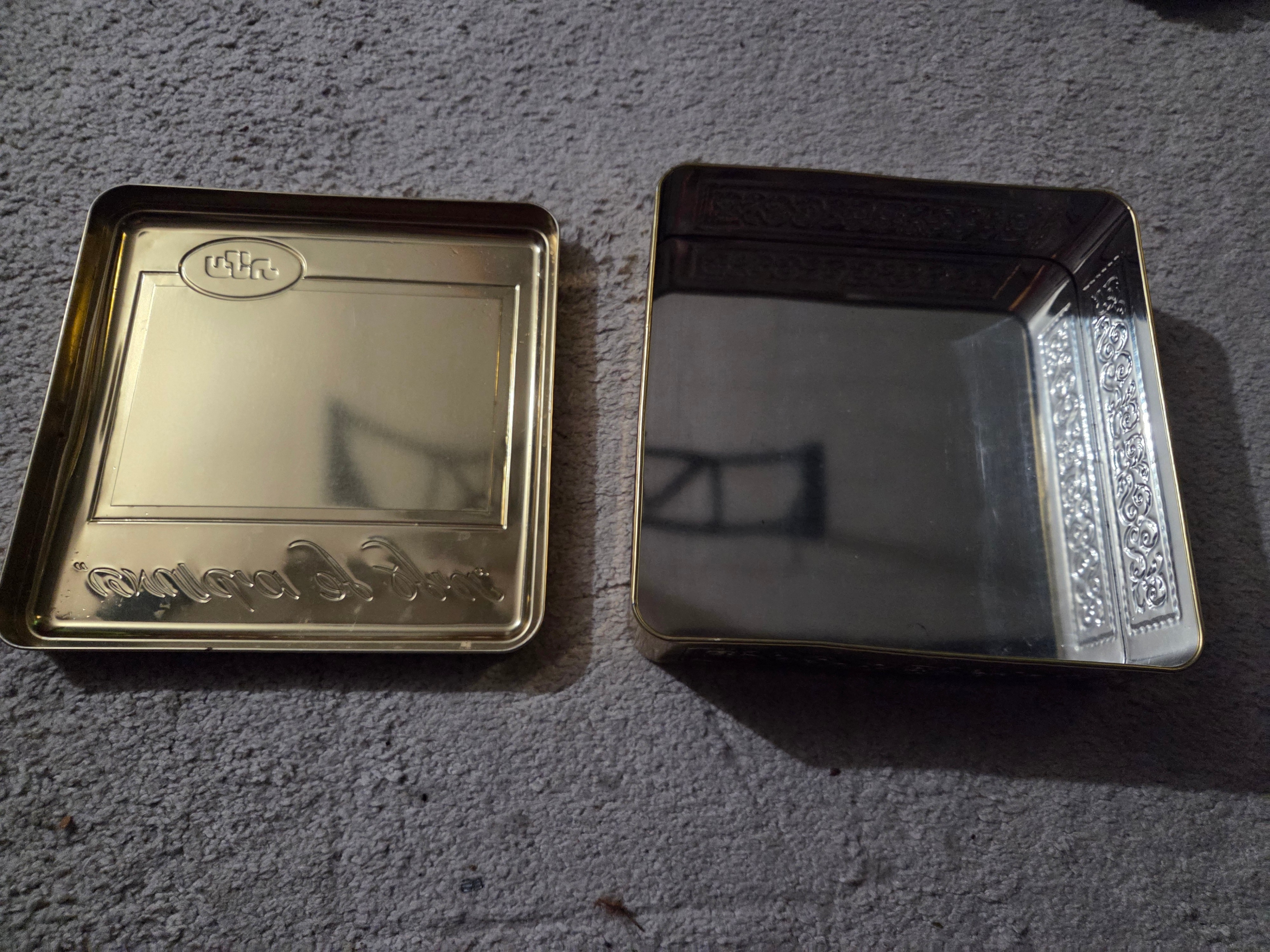 Vintage "Flowers of Life" Israel Decorative Floral Tin Candy Box - photo 3