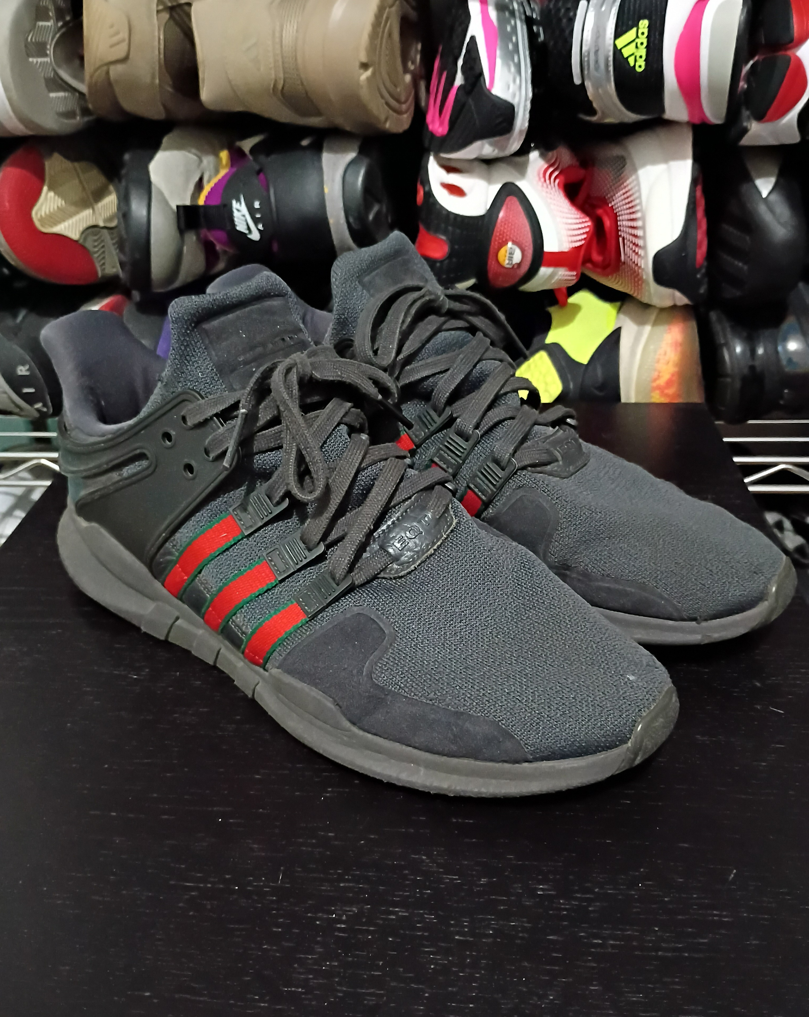 Size 12 - Adidas EQT Support ADV Gray/Red