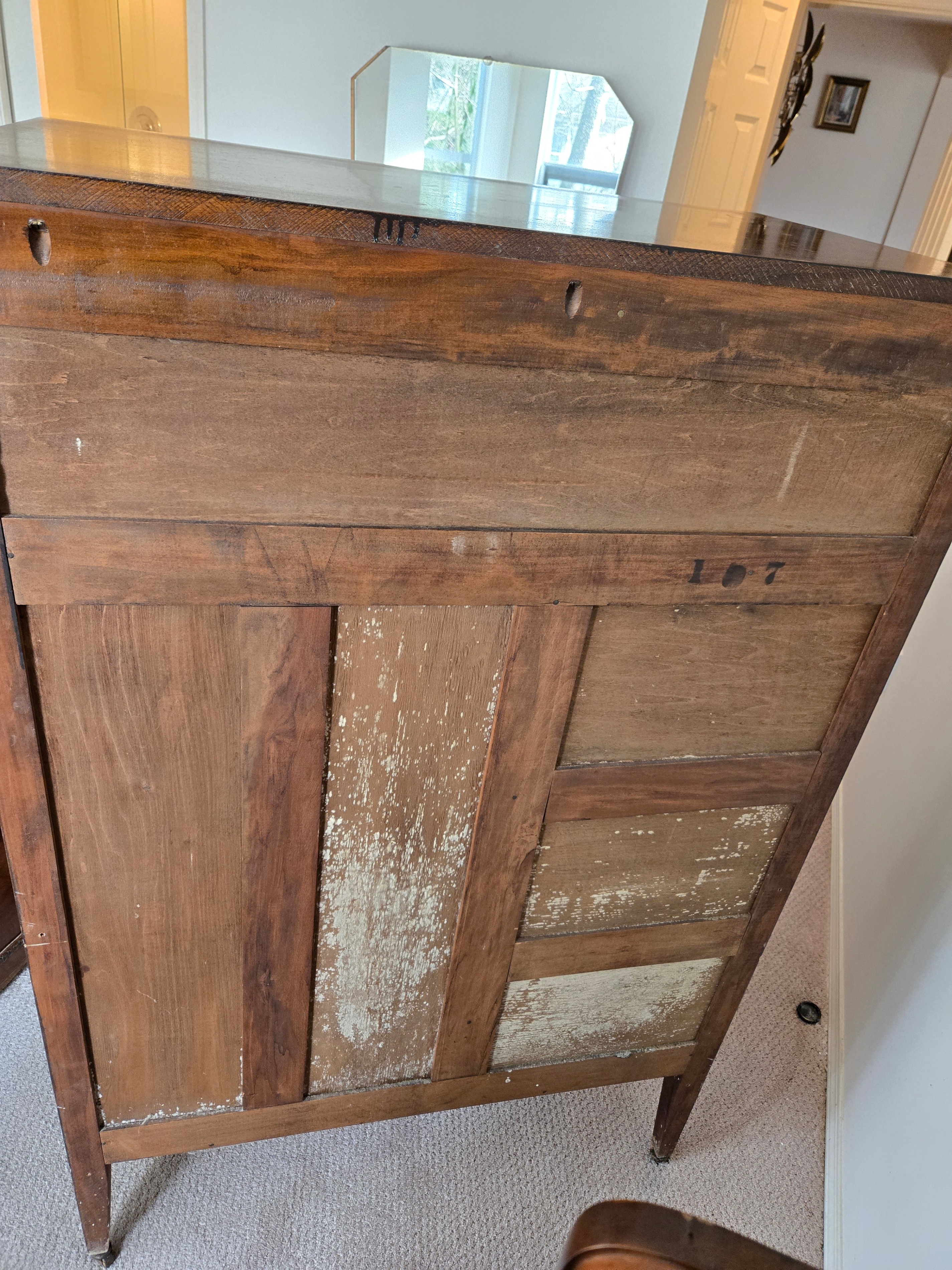 Authentic Jacques & Hay Antique Mahogany Chifforobe - photo 4