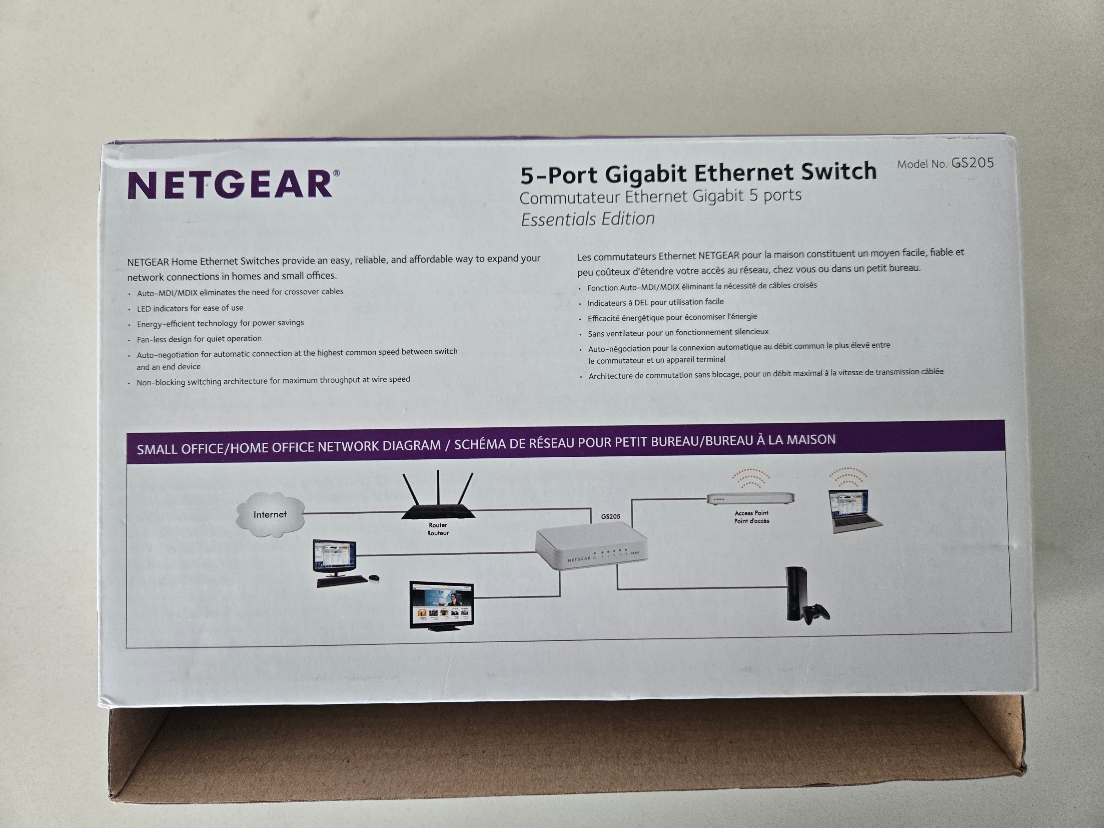 Netgear 5-Port Gigabit Ethernet Switch GS205 - photo 3