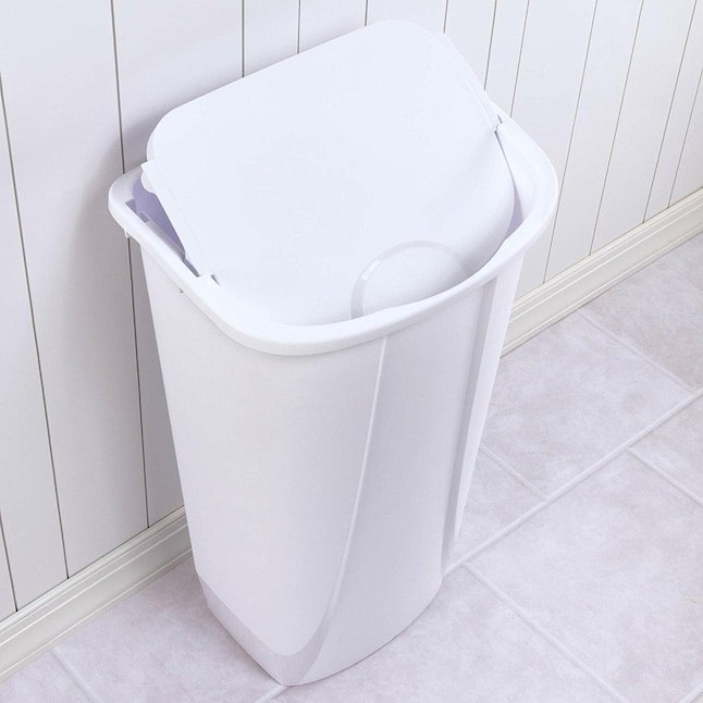 Sterilite 11 Gallon Swing Top White Wastebasket / Trash Bin 🥕 - photo 3