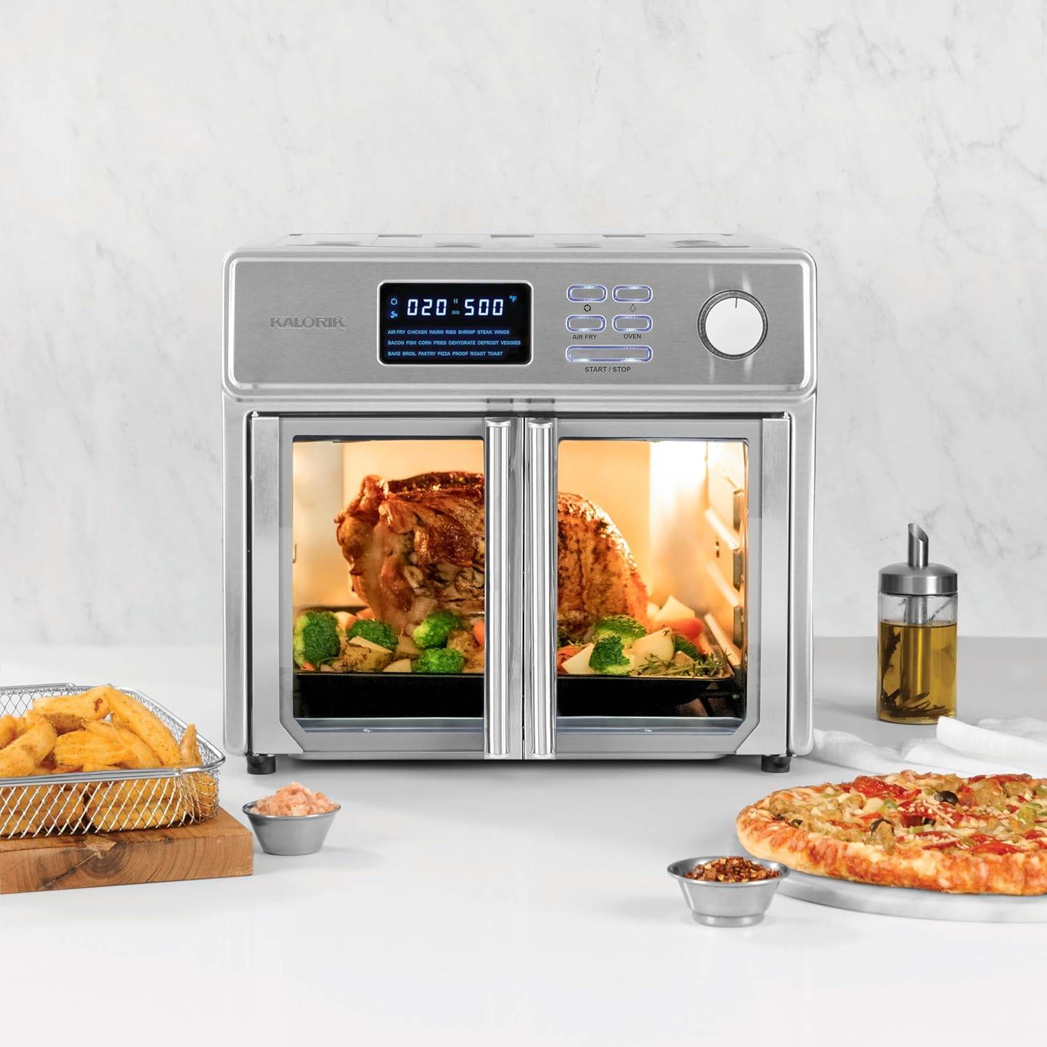 Kalorik MAXX 26 Quart French Door Digital Air Fryer, 10-in-1 - photo 3