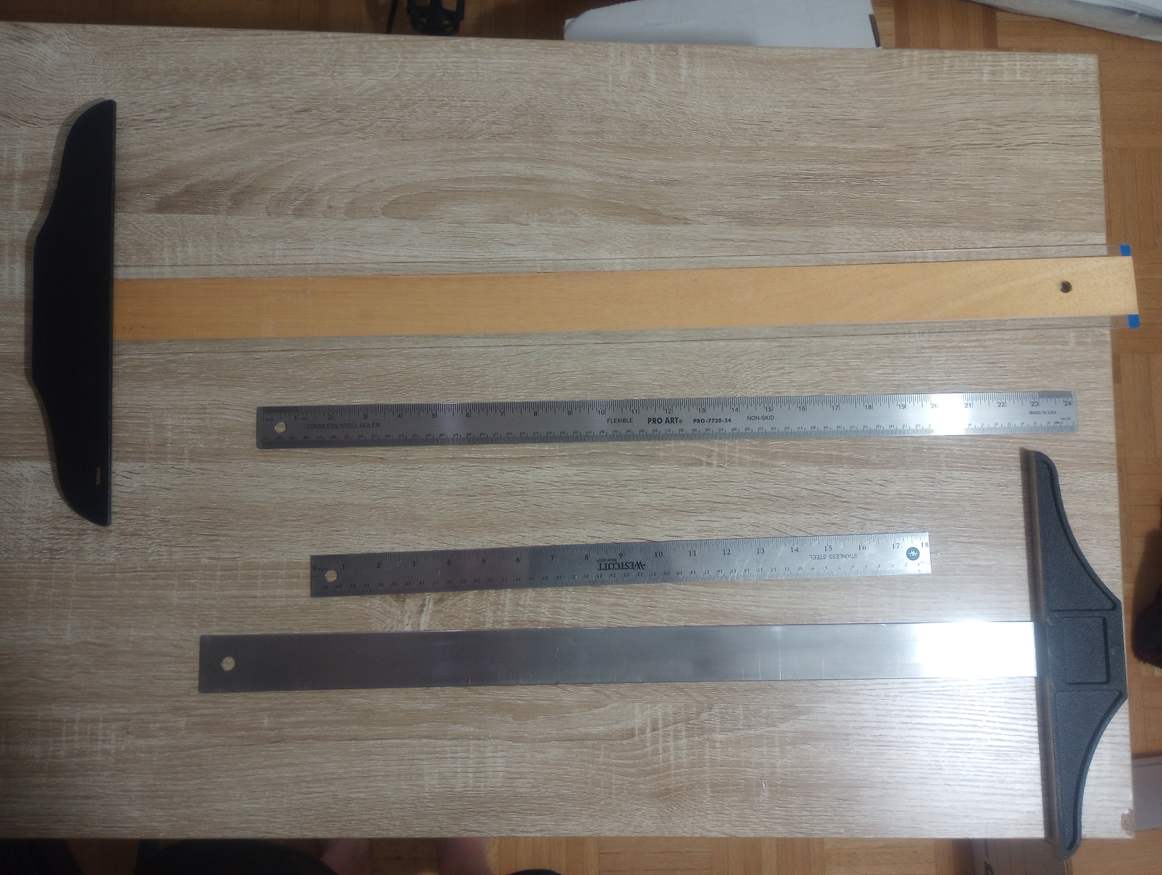 Drafting & Drawing Tools T Square, Set Square, Ruler, Templates - photo 2