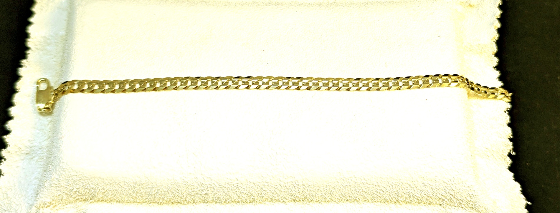 10k gold cure link bracelet - photo 2