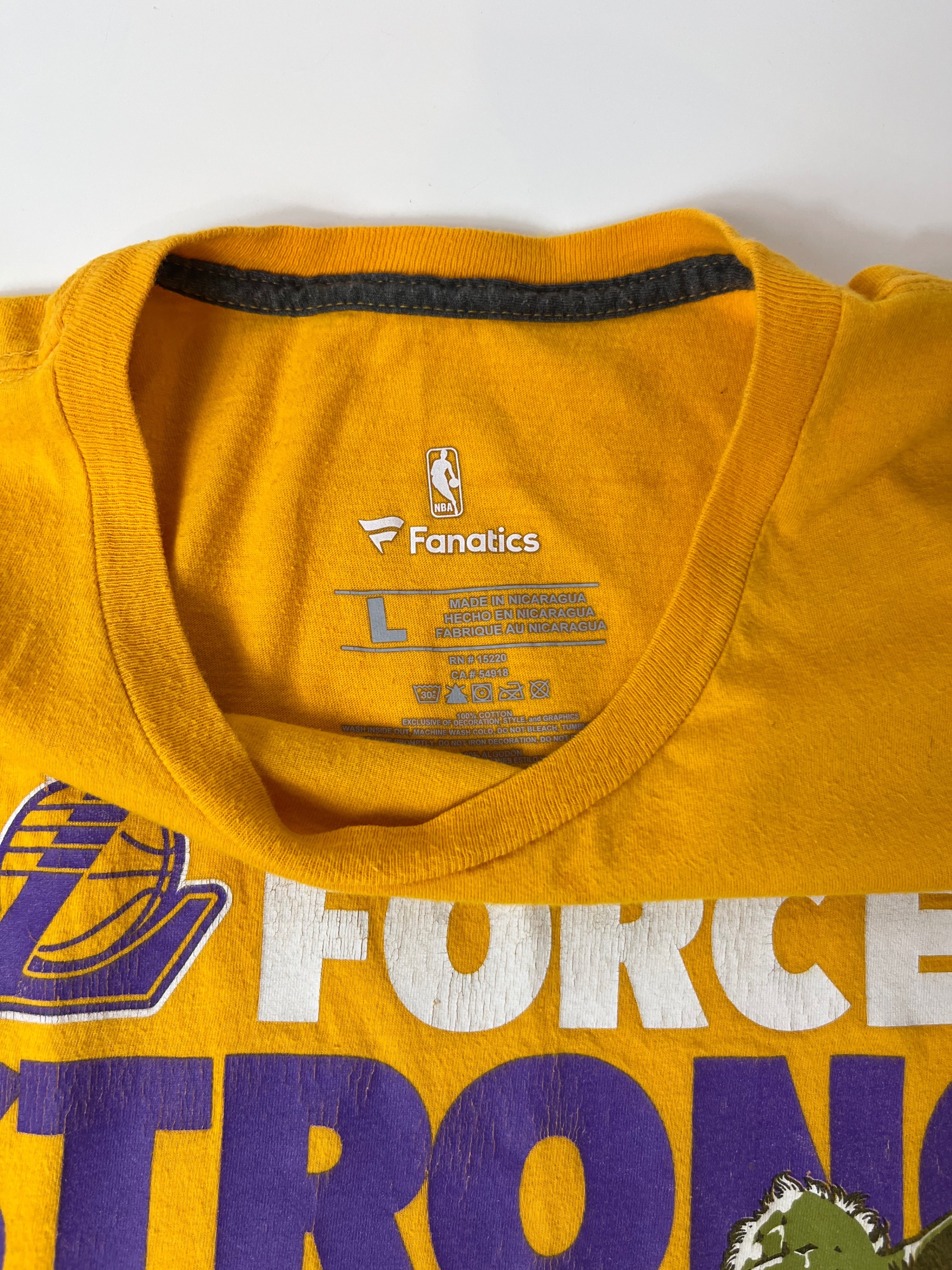 Fanatics NBA Lakers Star Wars Yoda Tee - L - photo 4