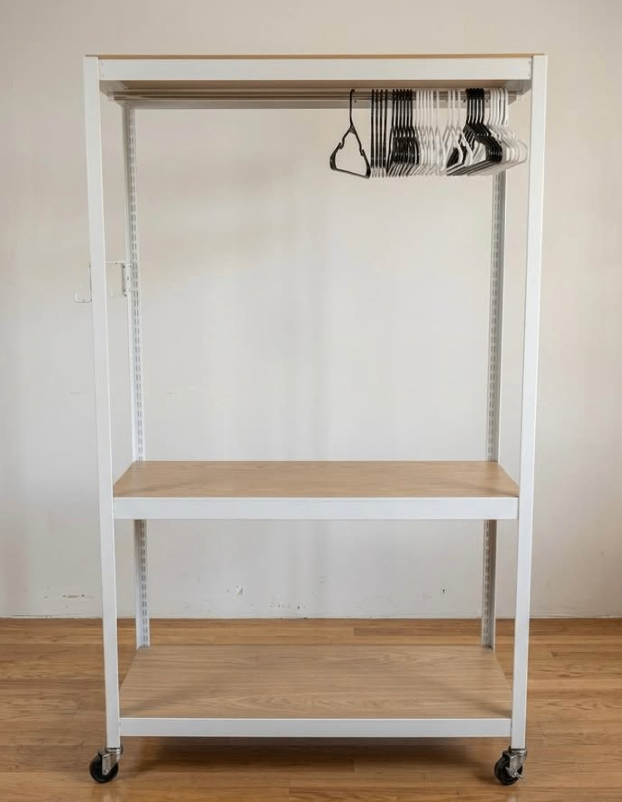 HOMEDANT 3-Tier Rolling Garment Rack