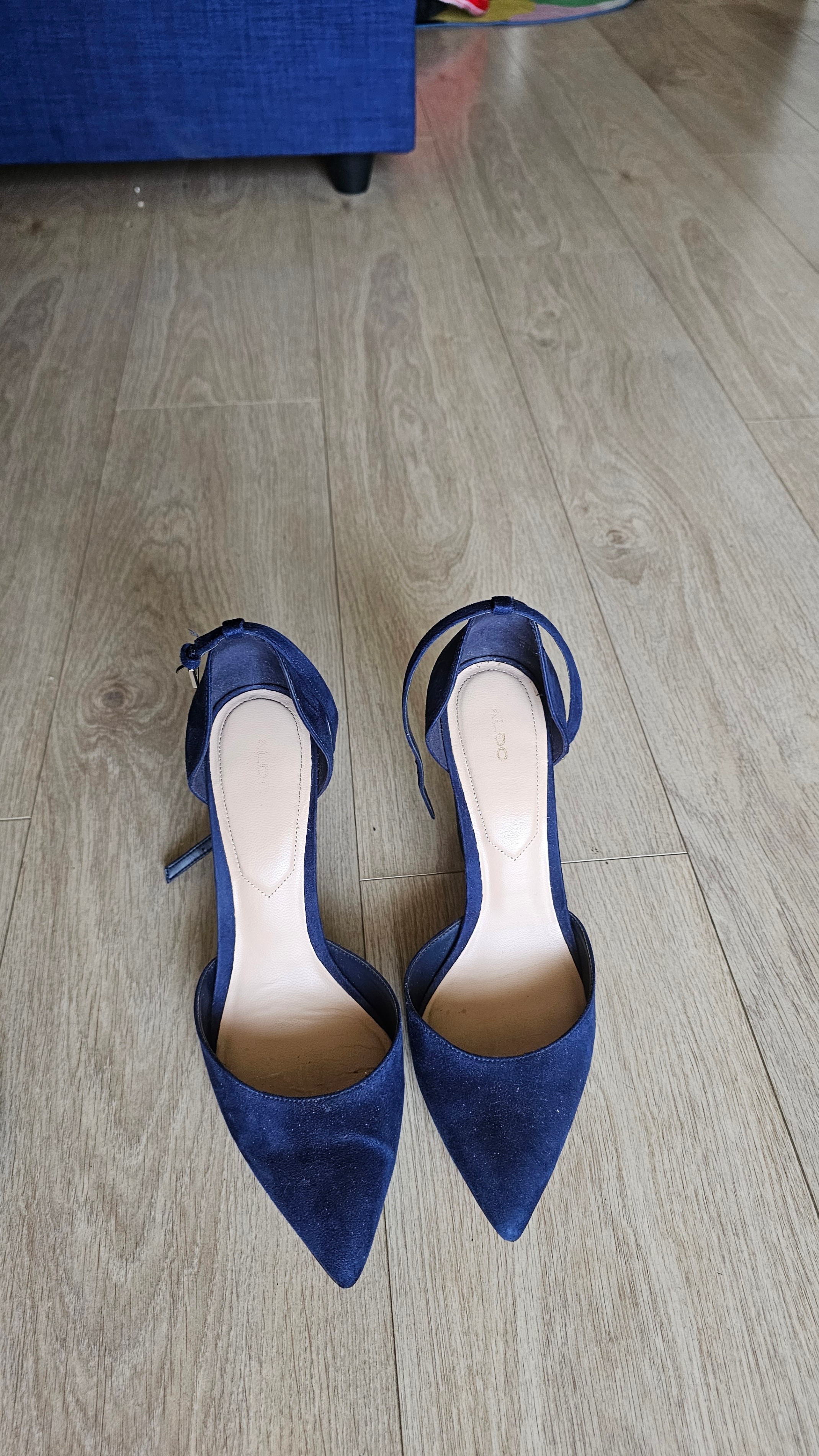 ALDO Blue Suede Heels, Size 11