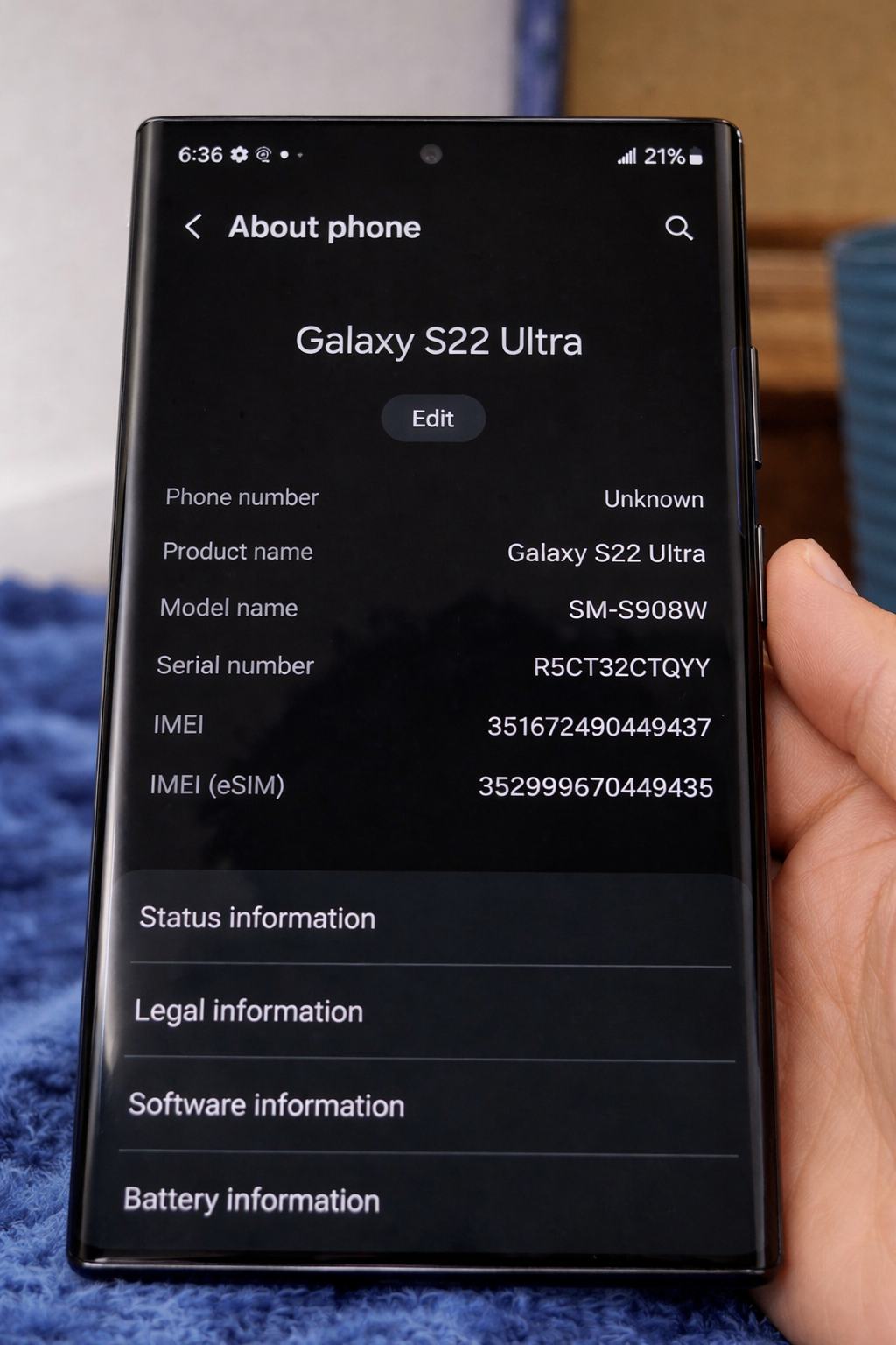 Samsung Galaxy S22 Ultra 512GB (Graphite) - photo 5