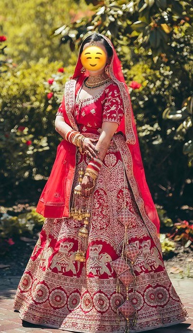 Beautiful Rani Pink Bridal Lehenga