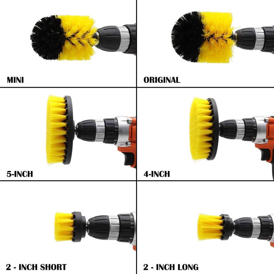 Drill Brush and Scrub Pads, 15 Pieces Cleaning Kit - photo 3