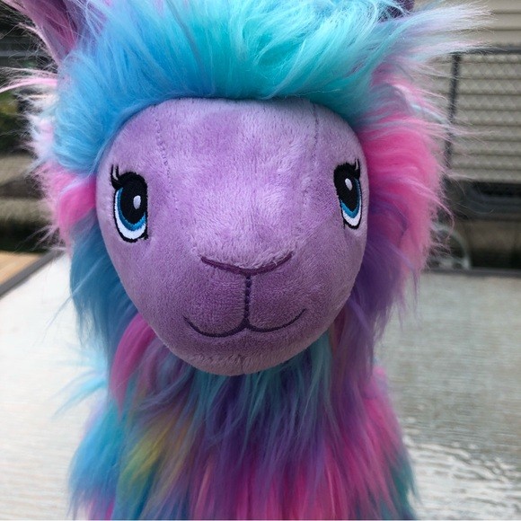 Build-A-Bear BAB Rainbow Llama Alpaca Plush Stuffed Animal - photo 2