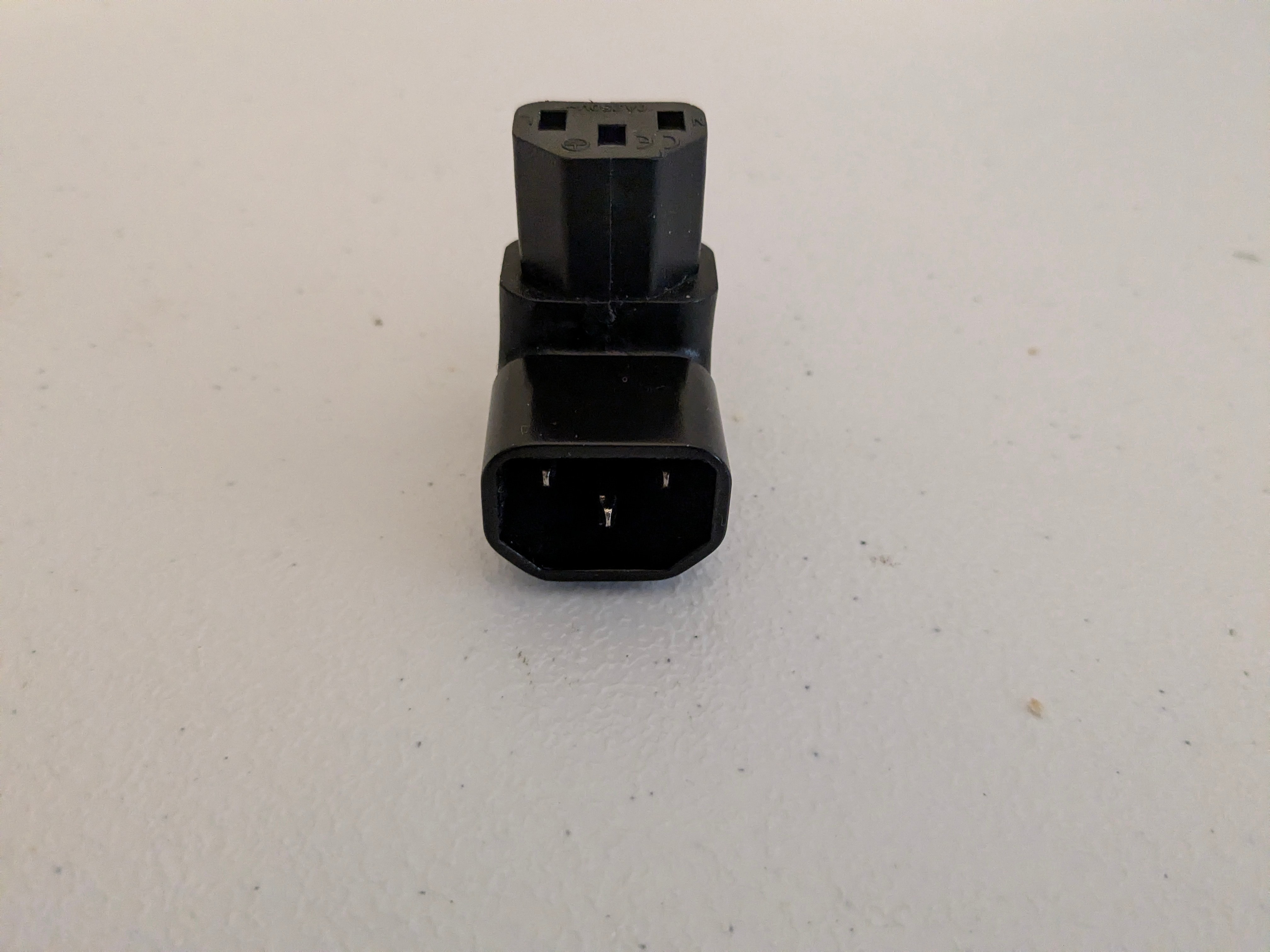 3pin Male to Female extend 90 Degree adapter - photo 2