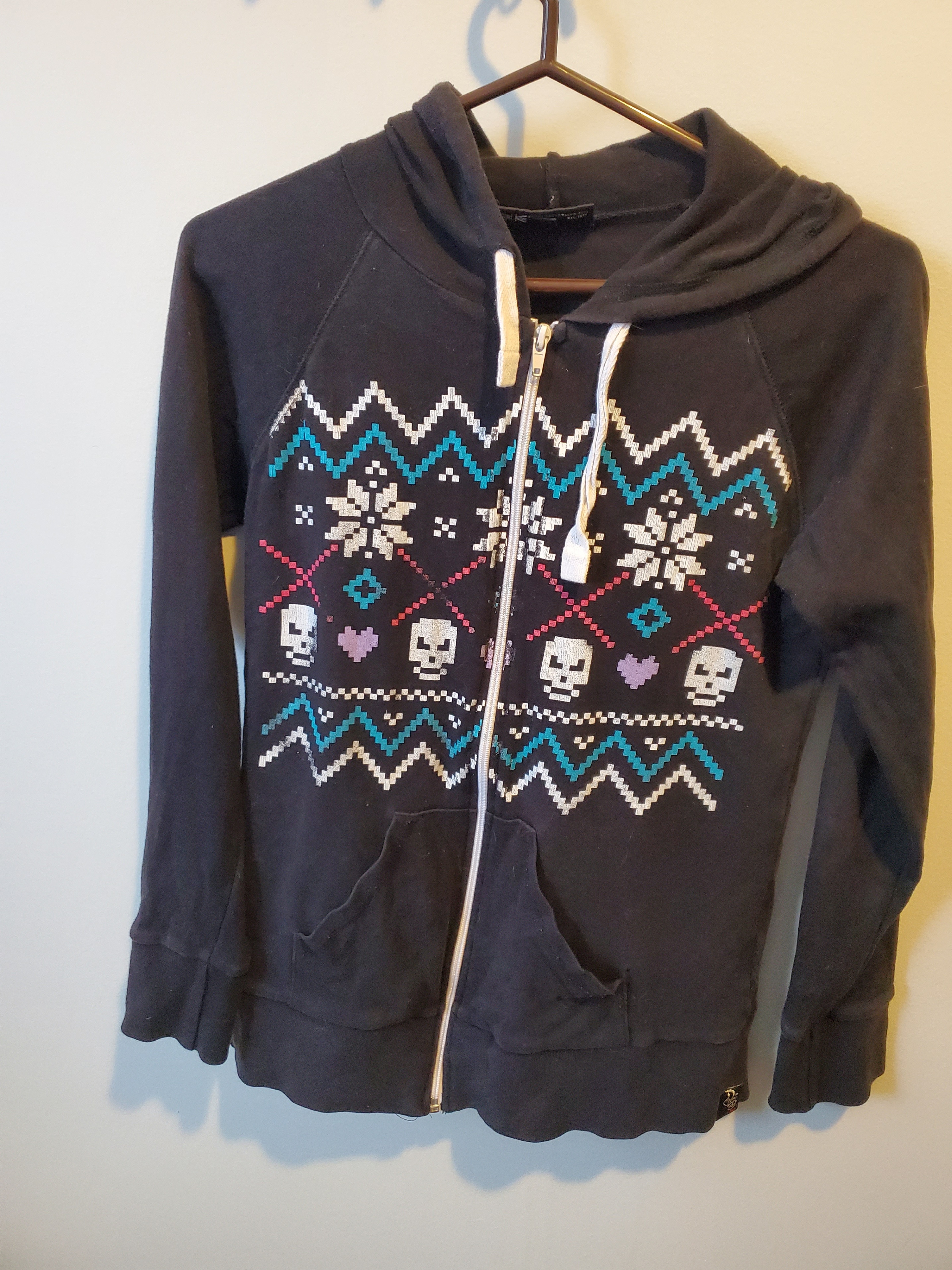 Darkside Skull Zip Hoodie