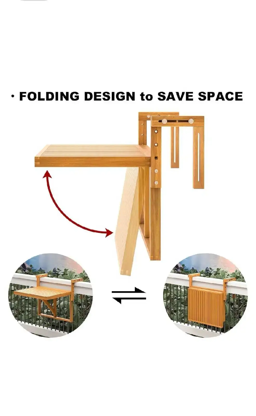 Interbuild Balcony Table - photo 3