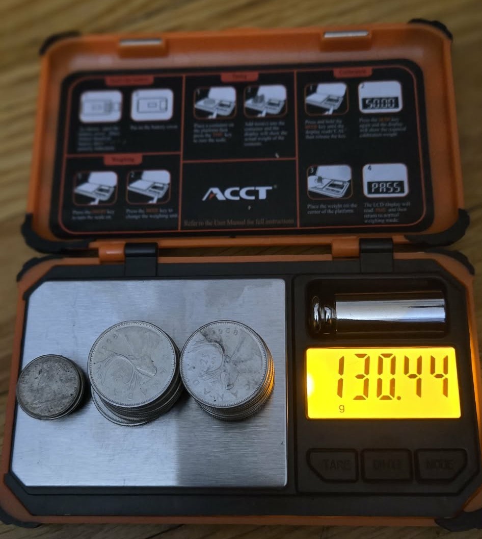 Silver coins 1968 Canadian Quarters and dimes