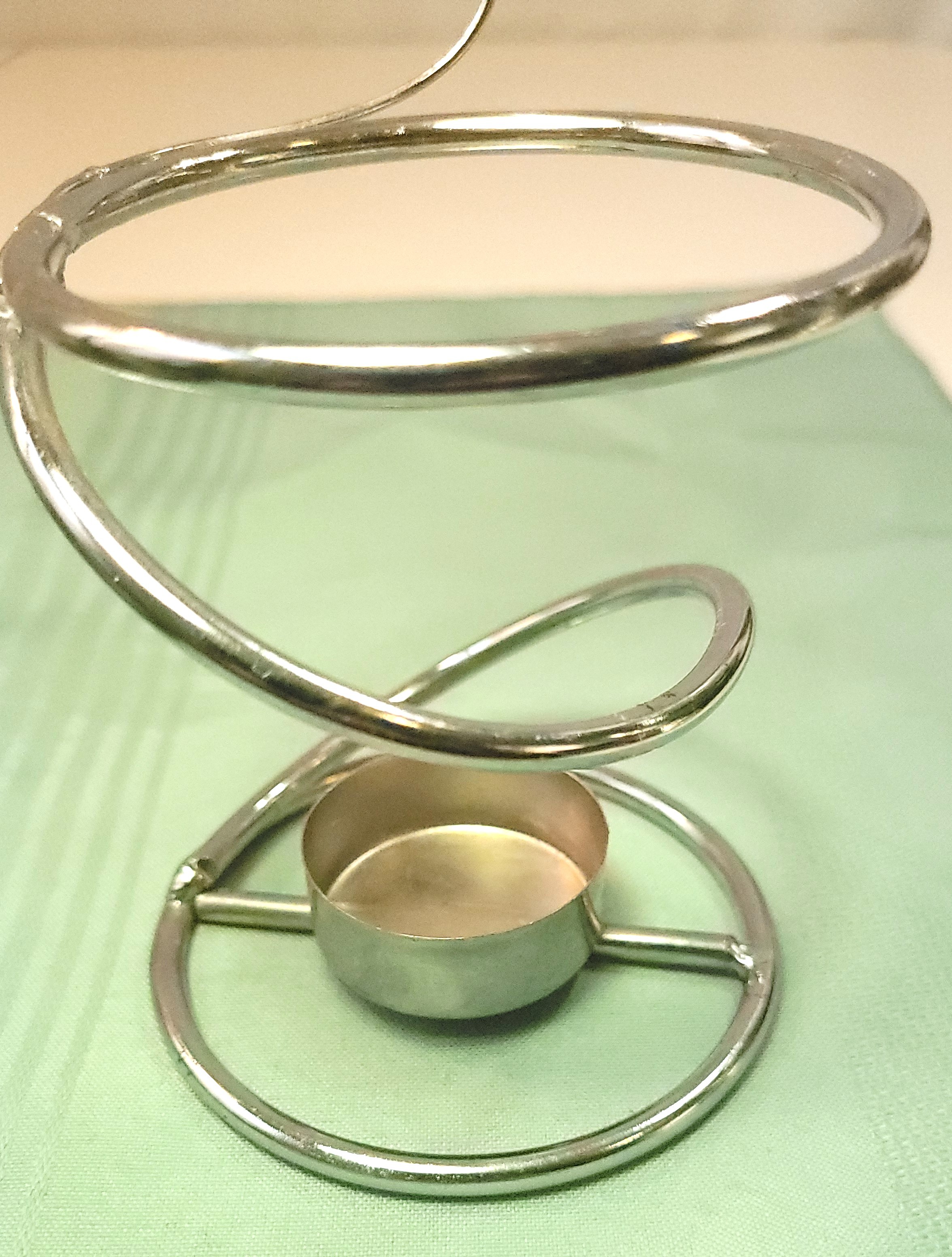 Butterrfly Tea Light Holder Spiral Wire Candle Stand Beaded But - photo 5