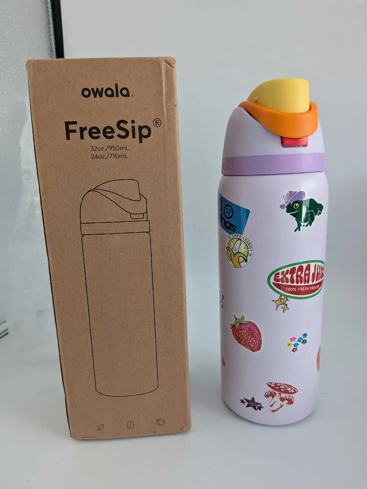 Owala FreeSip 32oz Water Bottle with Stickers