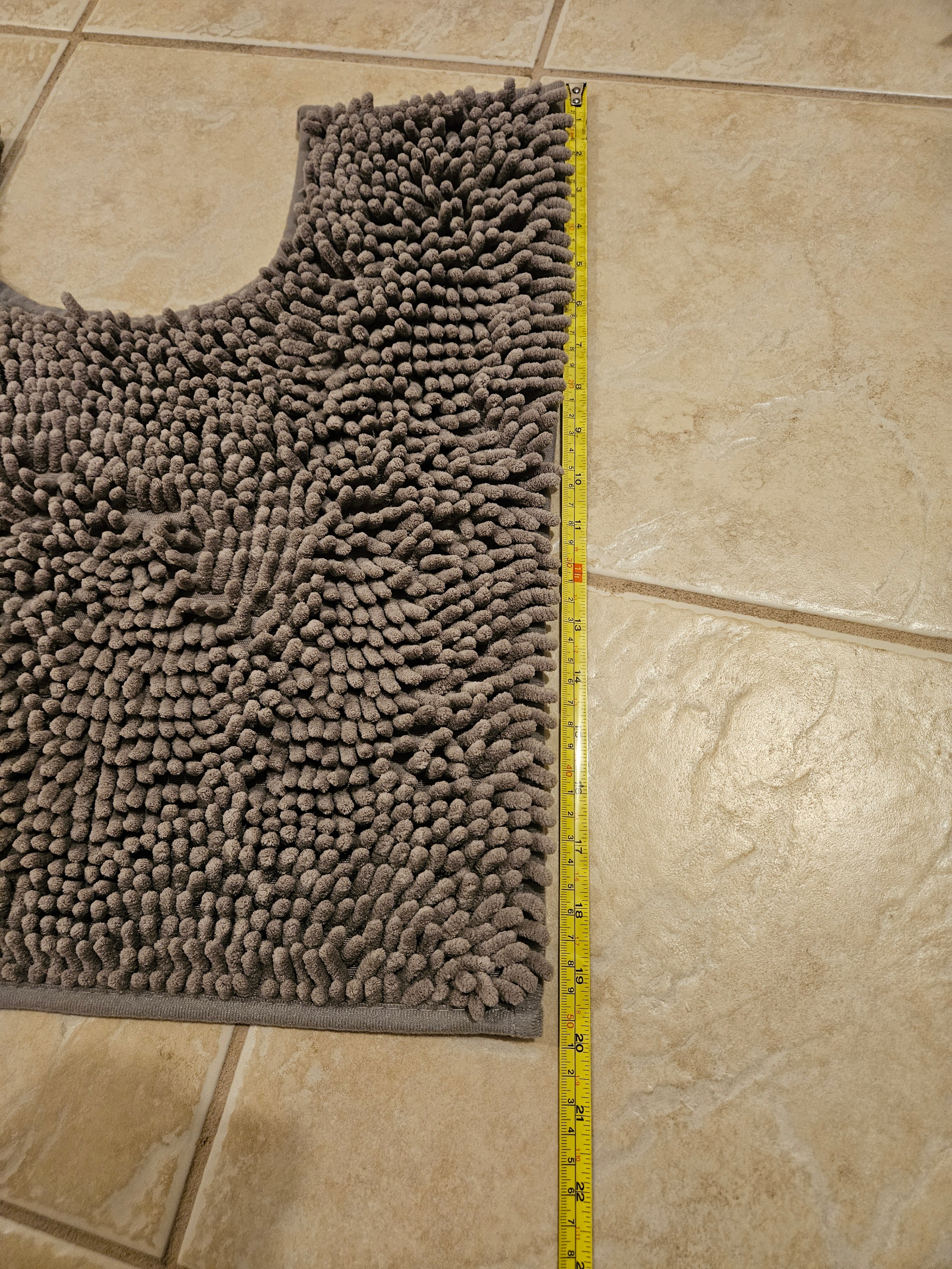 U Sharped Toilet Contour Mat 20 x 20 Inches Brand New - photo 5