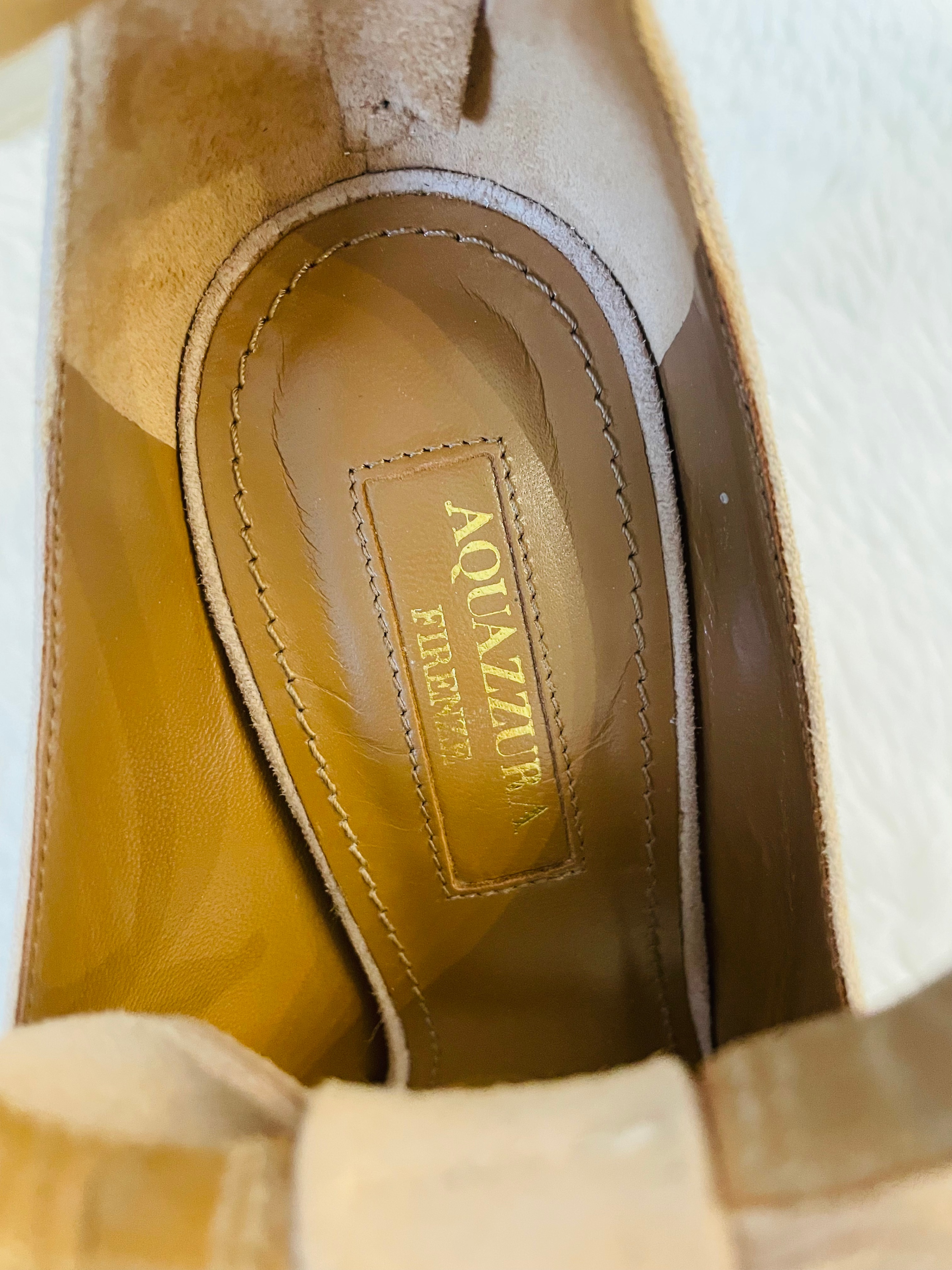 Aquazzura Firenze Suede Pumps Sz 36 - photo 2