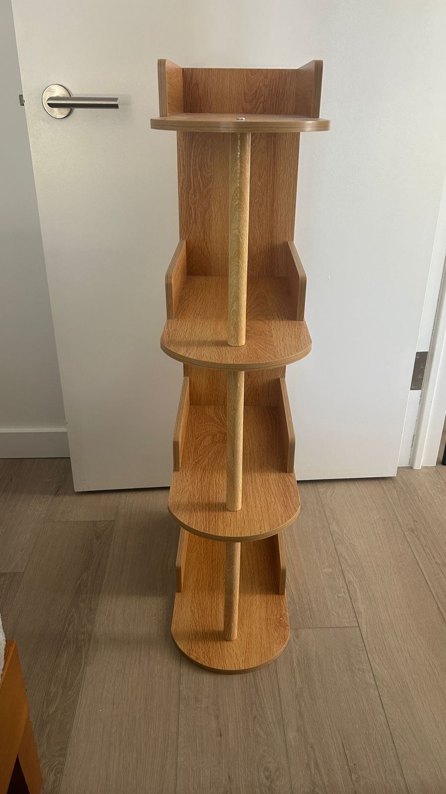 Modern Slim-Profile Tiered Bookcase / Entryway Organizer - photo 3