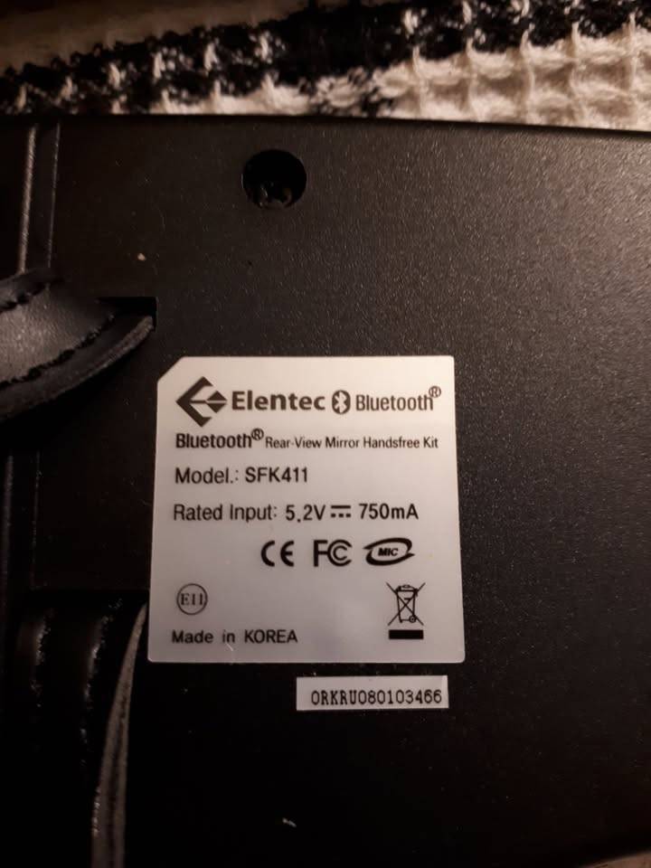 ELENTEC Bluetooth Rear-View Mirror Handsfree Kit - photo 3