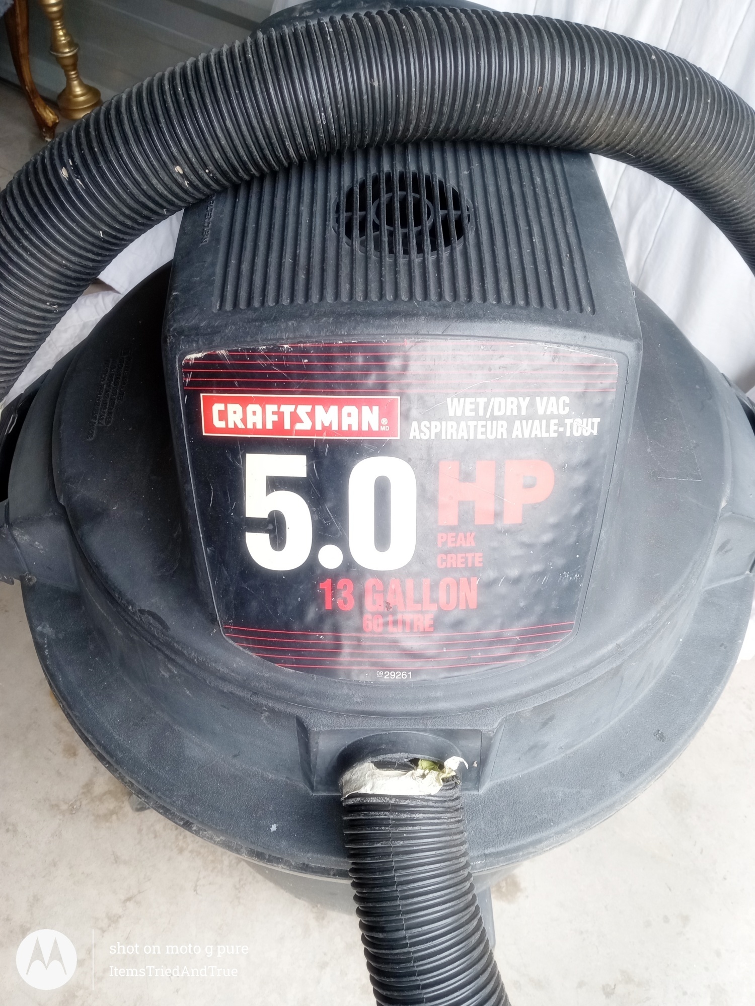 Craftsman 5.0 HP Wet/Dry Shop Vac – 13 Gallon - photo 2
