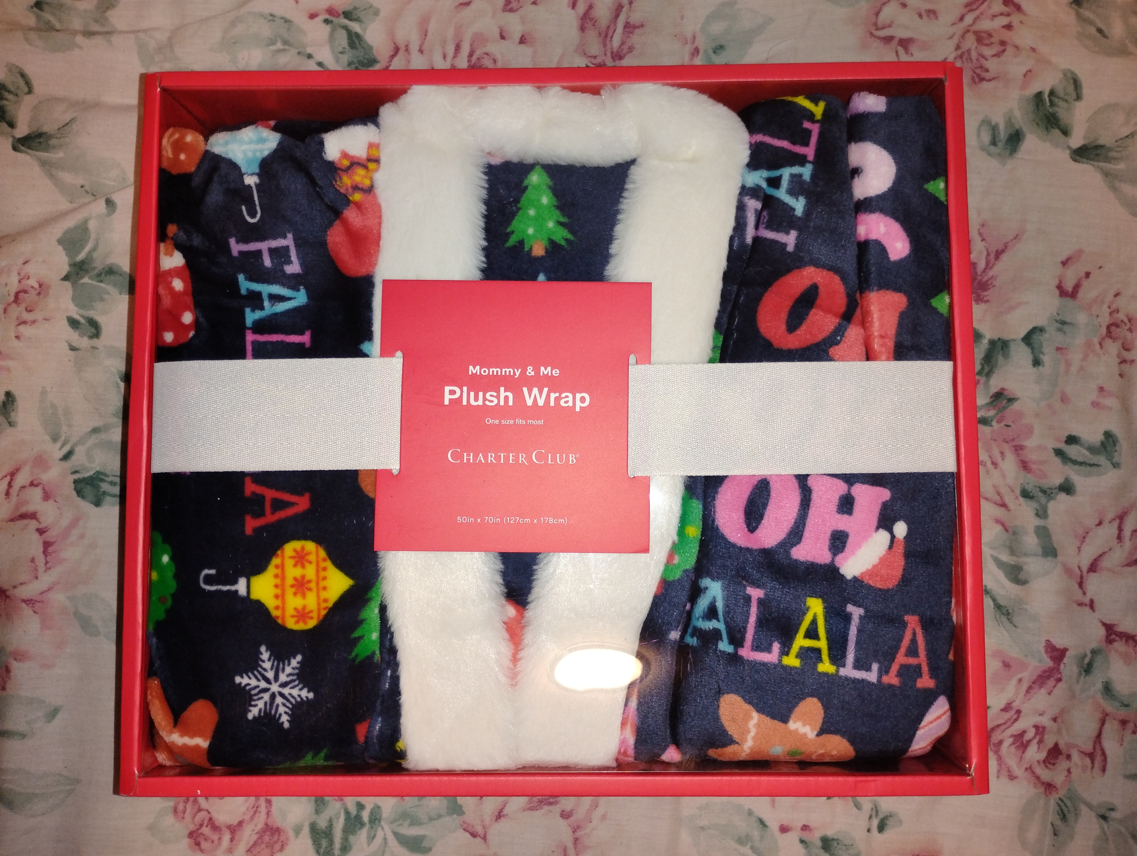 Charter Club Mommy & Me Plush Wrap - One Size
