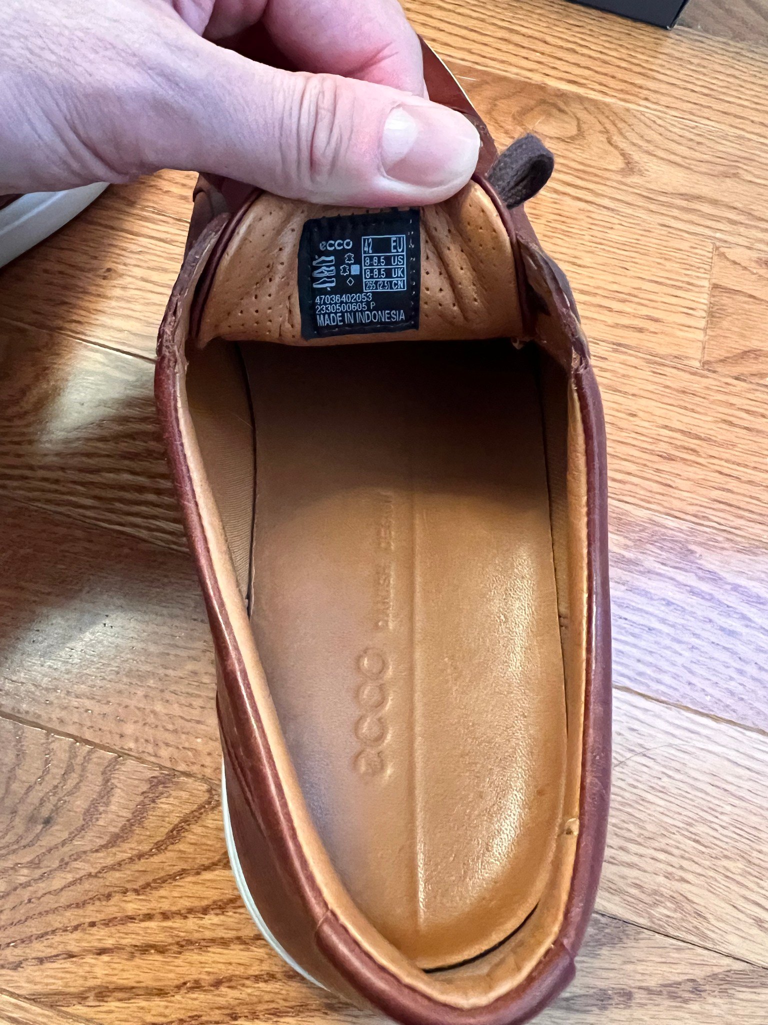 Ecco brown leather sneakers (EU42) - photo 4