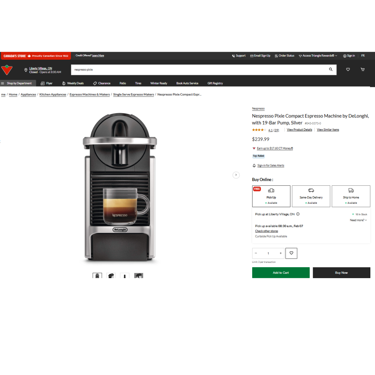 Retail price $270*Sealed Brand New Unopened Nespresso Pixie - photo 2