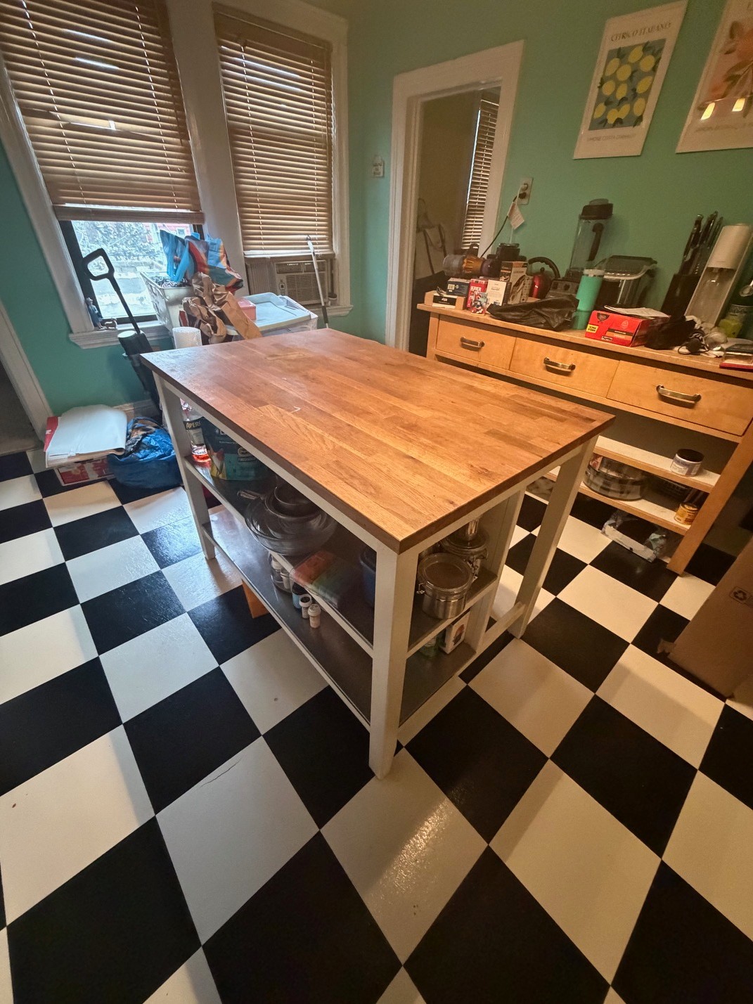 Wooden Kitchen Island