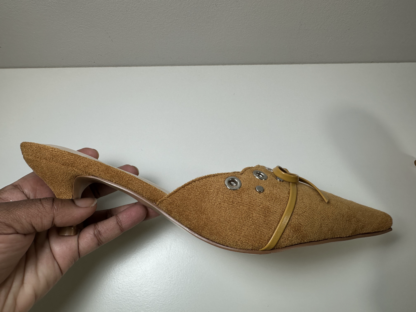 Faux Suede Kitten Heels - US 7.5 - photo 4