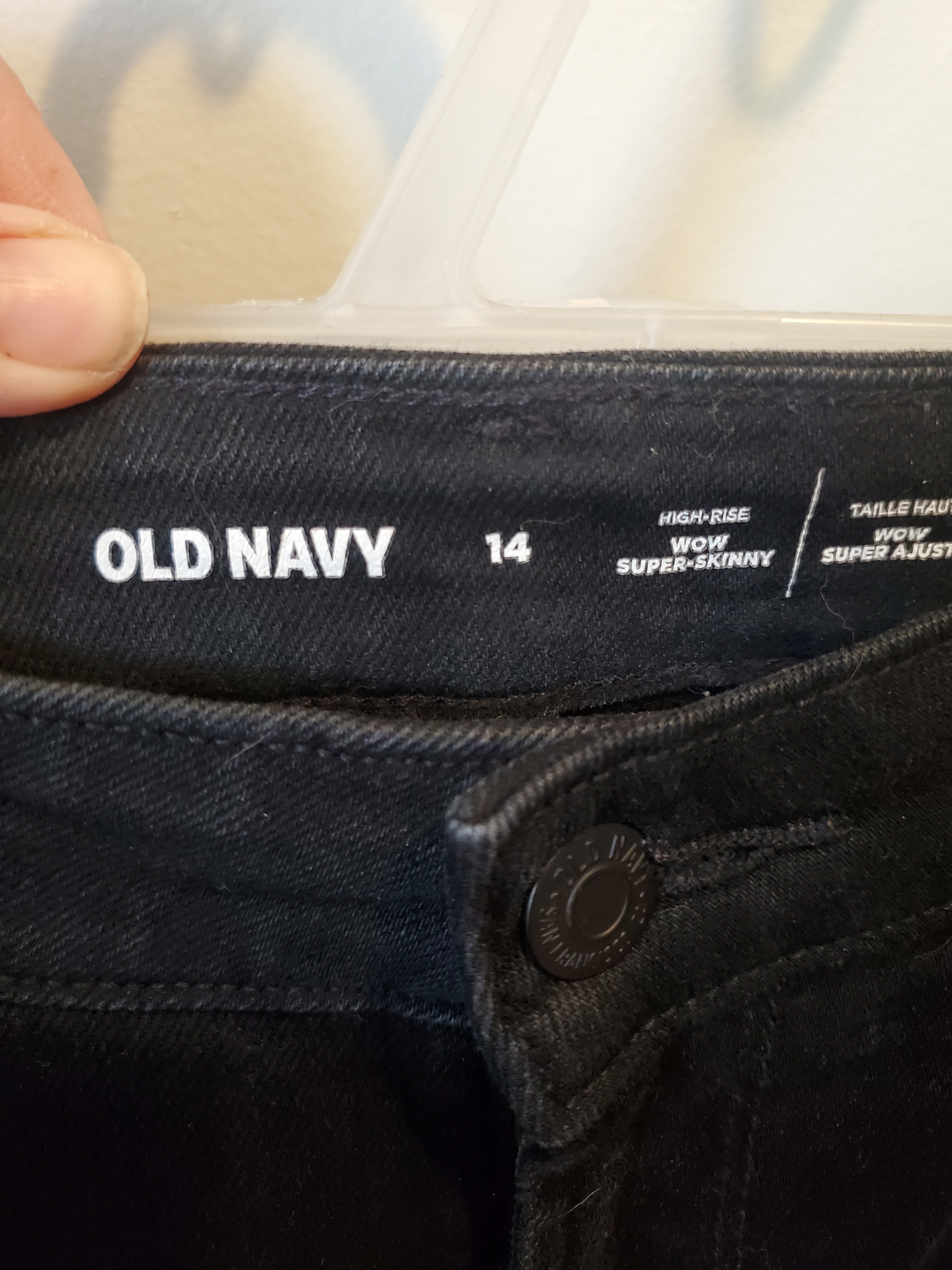 Old Navy Black High-Rise Super Skinny Jeans - Size 14 - photo 2