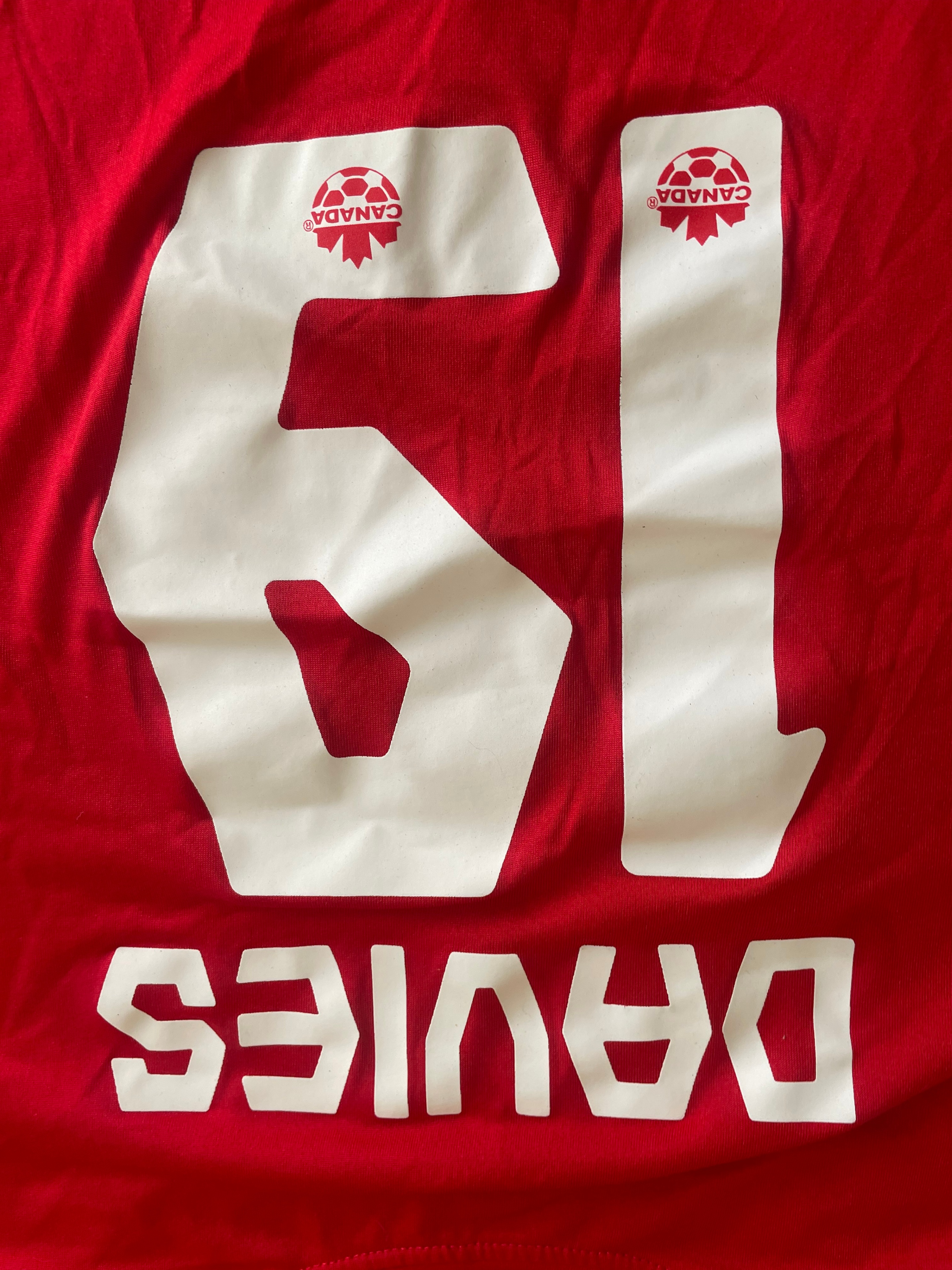 Nike Canada Soccer Dri-Fit Training Shirt –(Davies 19) – Size L - photo 4